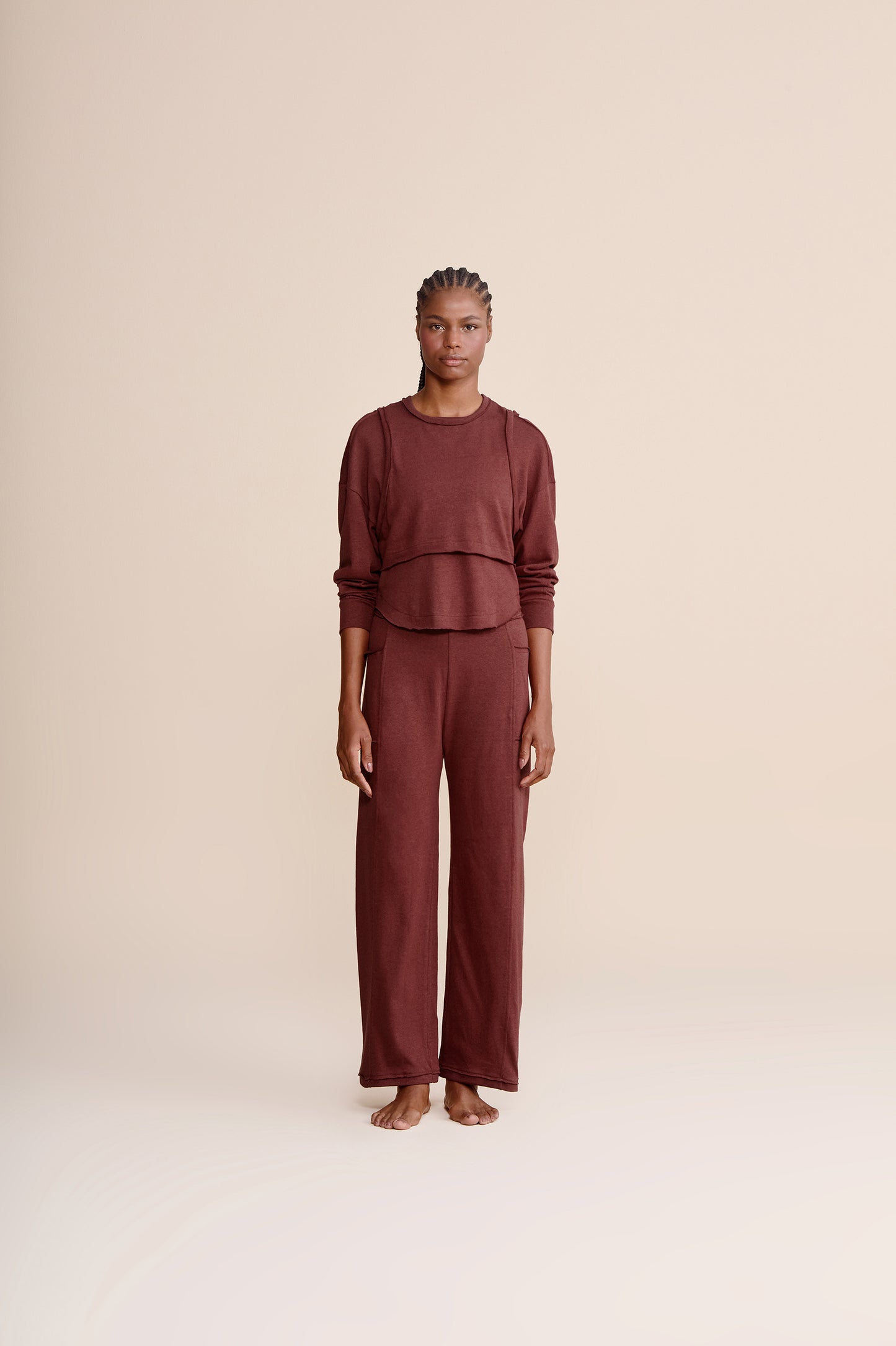 Slow Sweatshirt and Tank Top Set