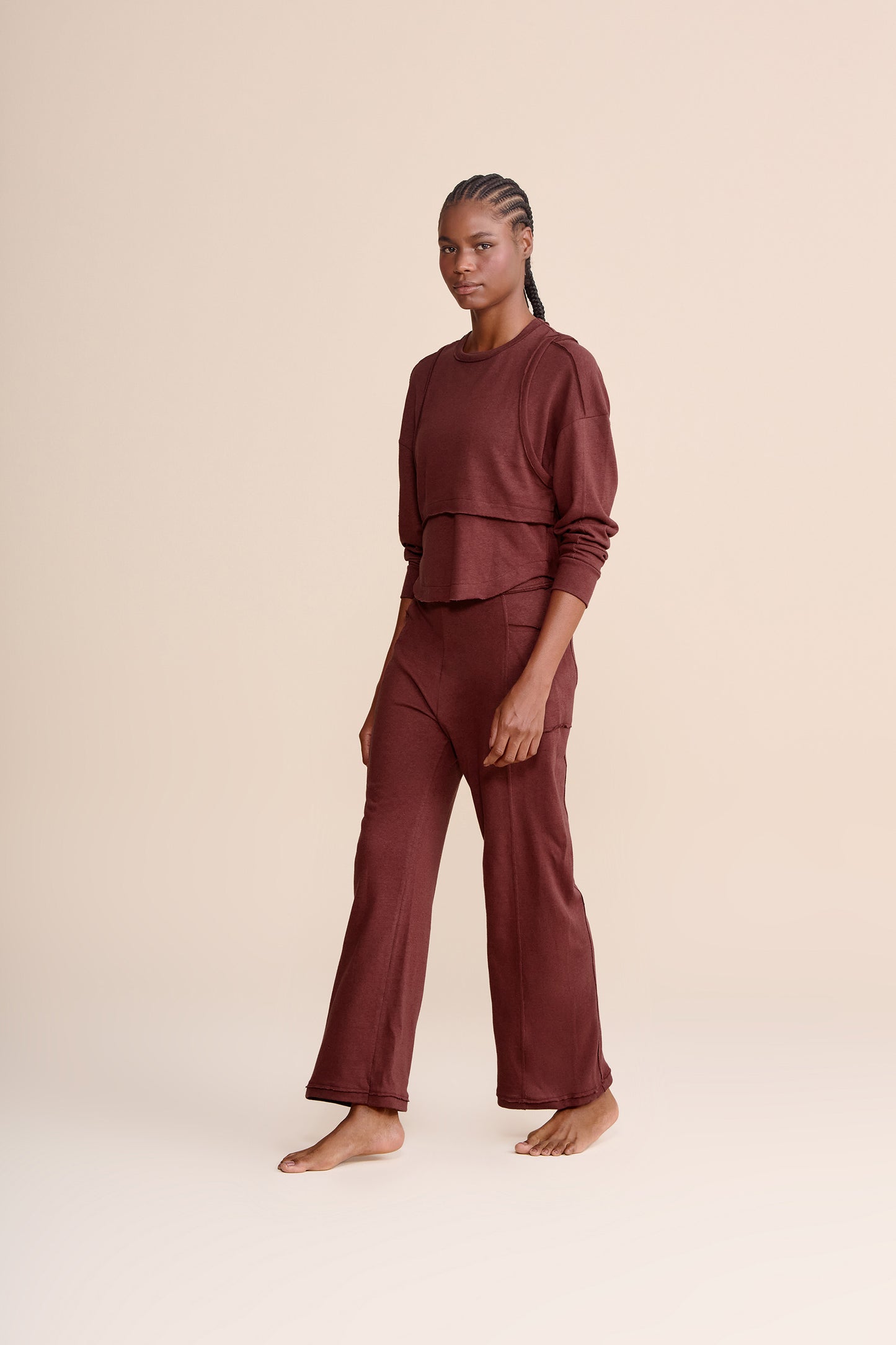 Slow Sweatshirt and Tank Top Set