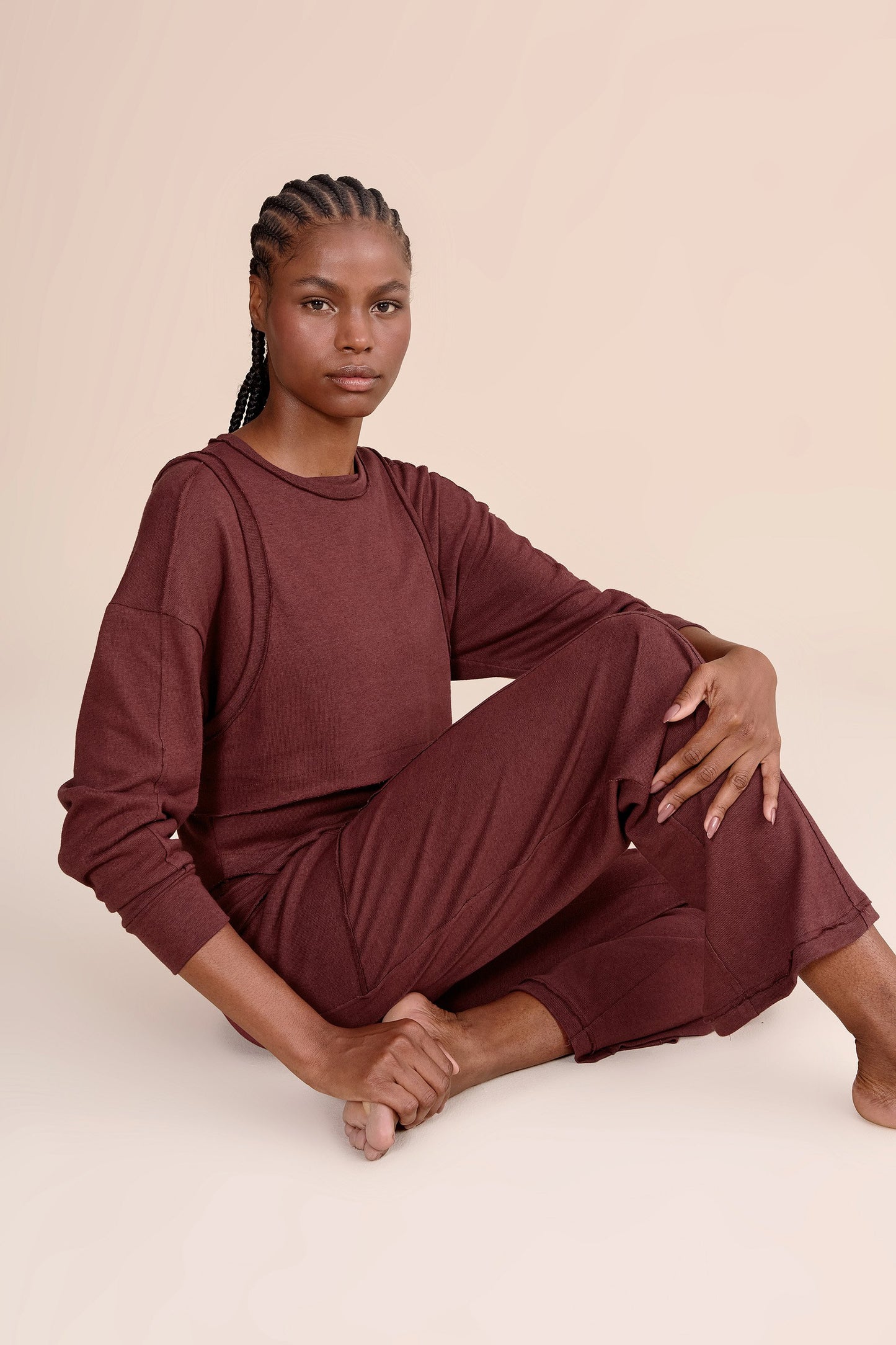 Slow Sweatshirt and Tank Top Set