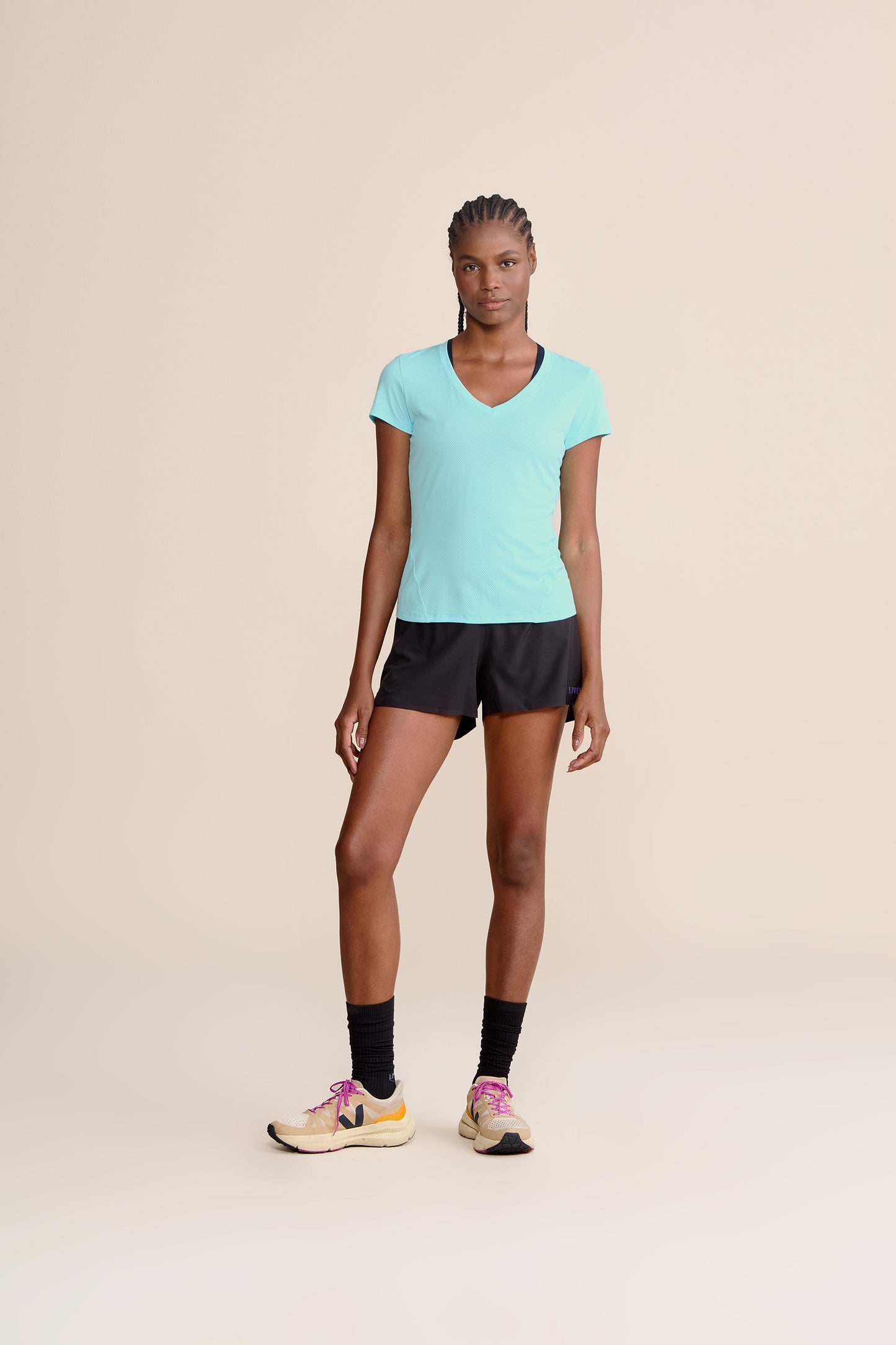Action Side V-Neck T-Shirt
