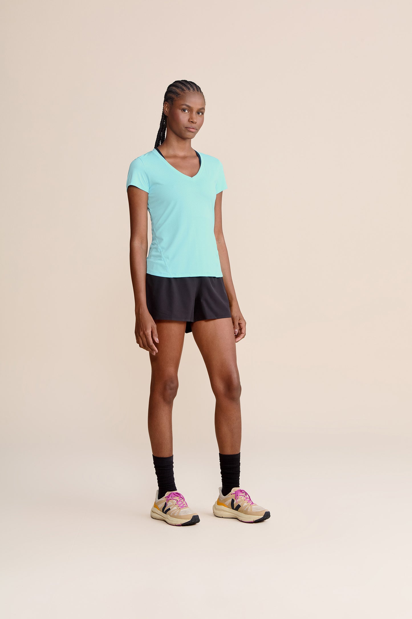 Action Side V-Neck T-Shirt