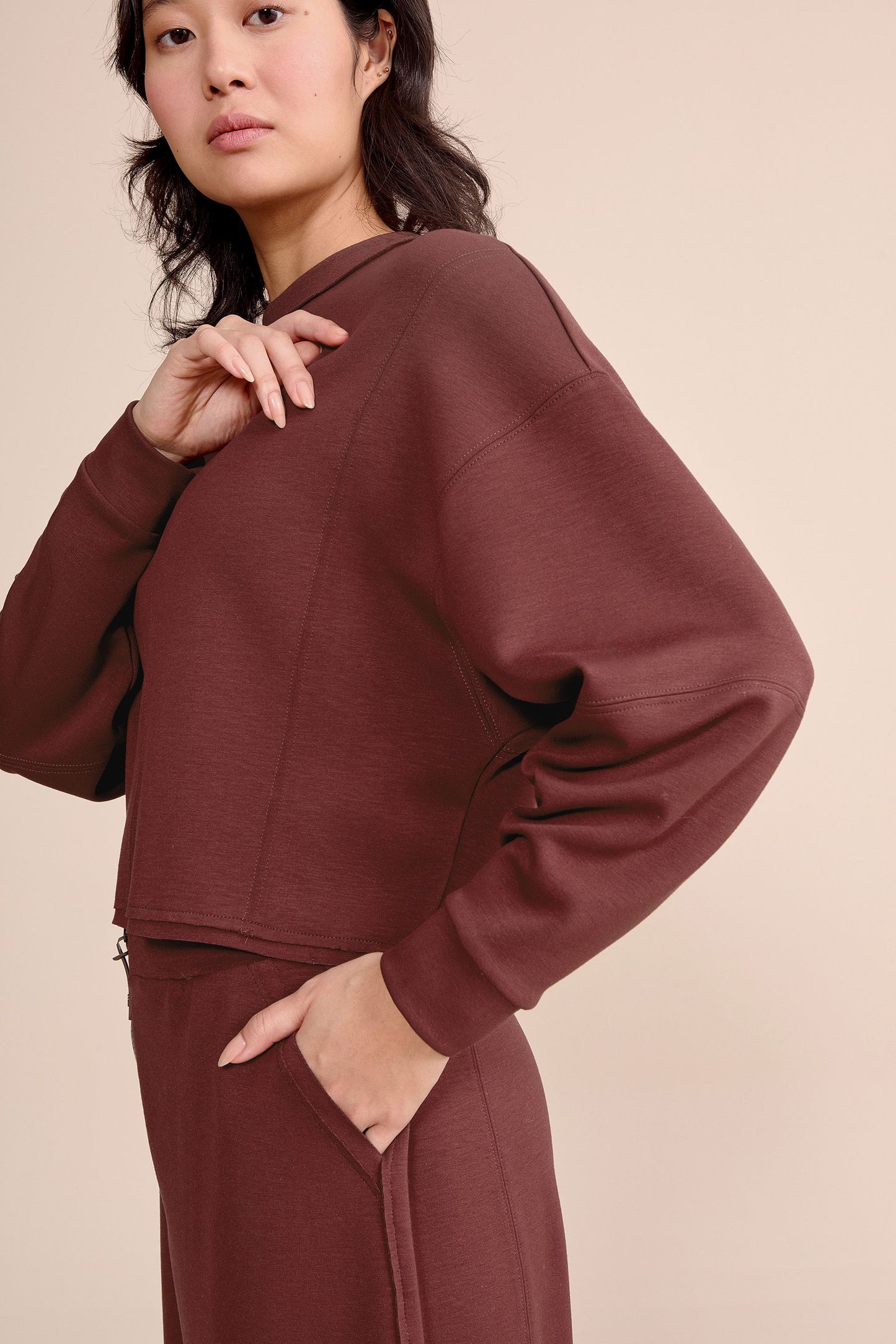 Posh Duo Zip-Back Sweatshirt