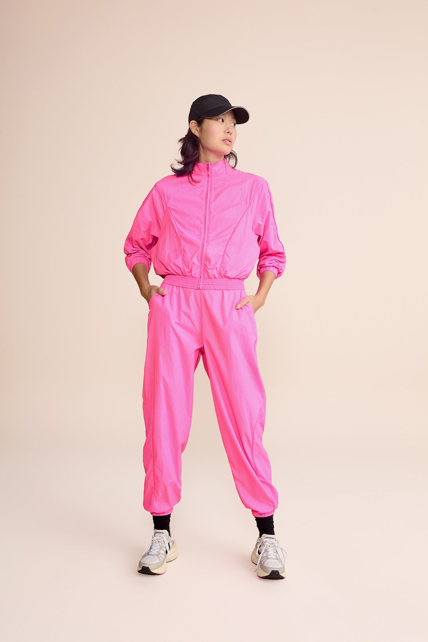 Nylon Net Filete Wide Pants