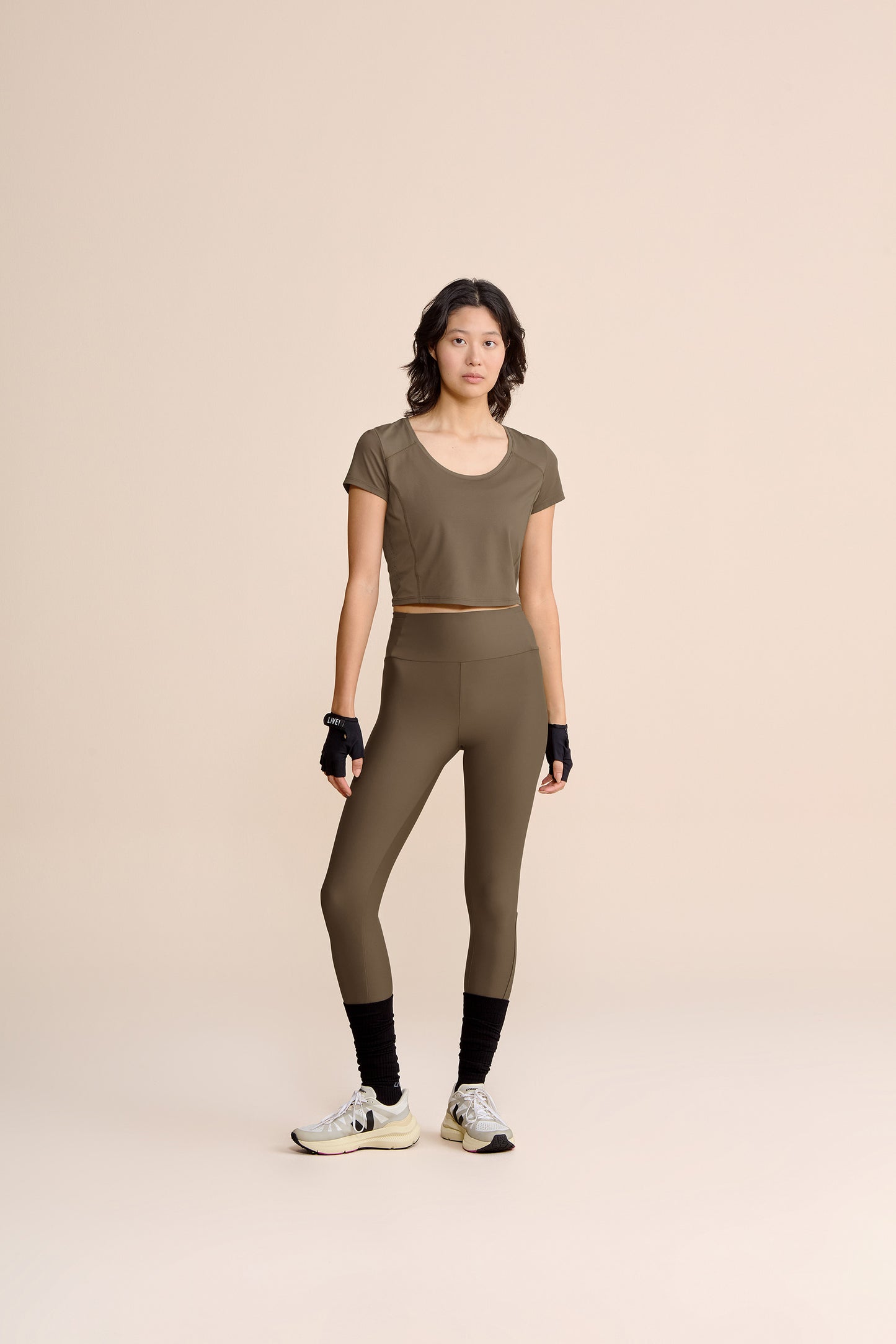 Laser Mix Cropped T-Shirt