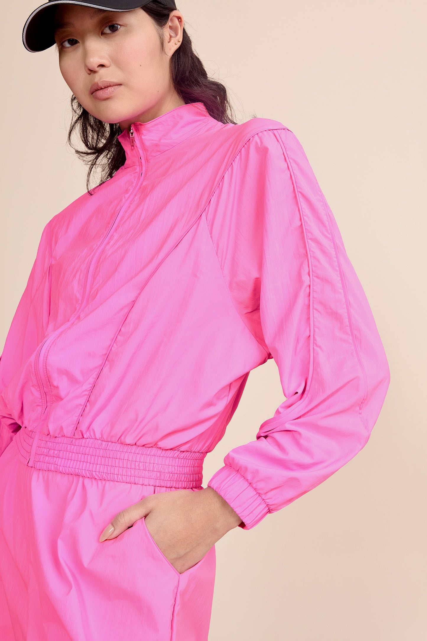 Nylon Net Filete Wide Jacket