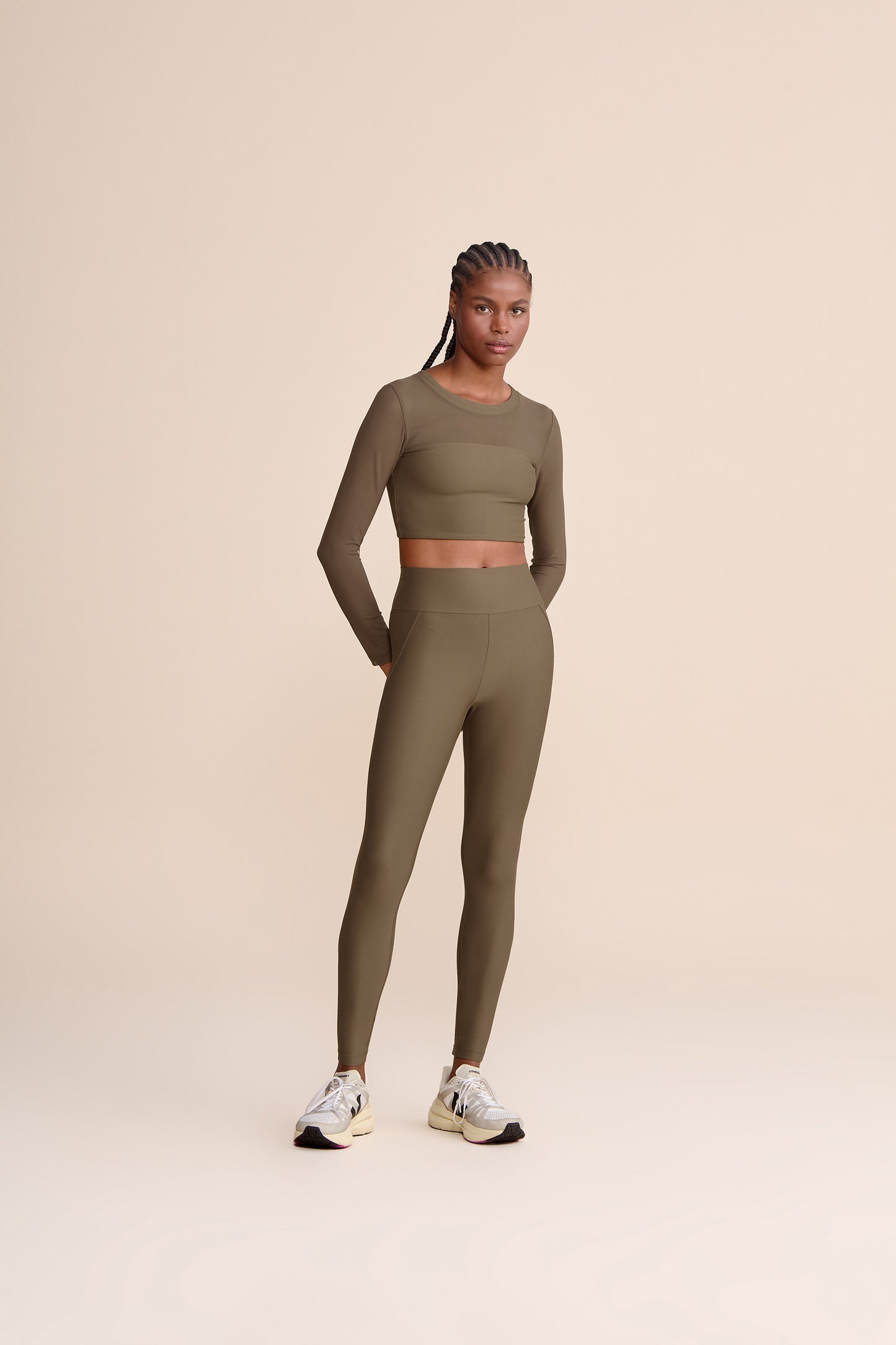 V Tule Core Leggings