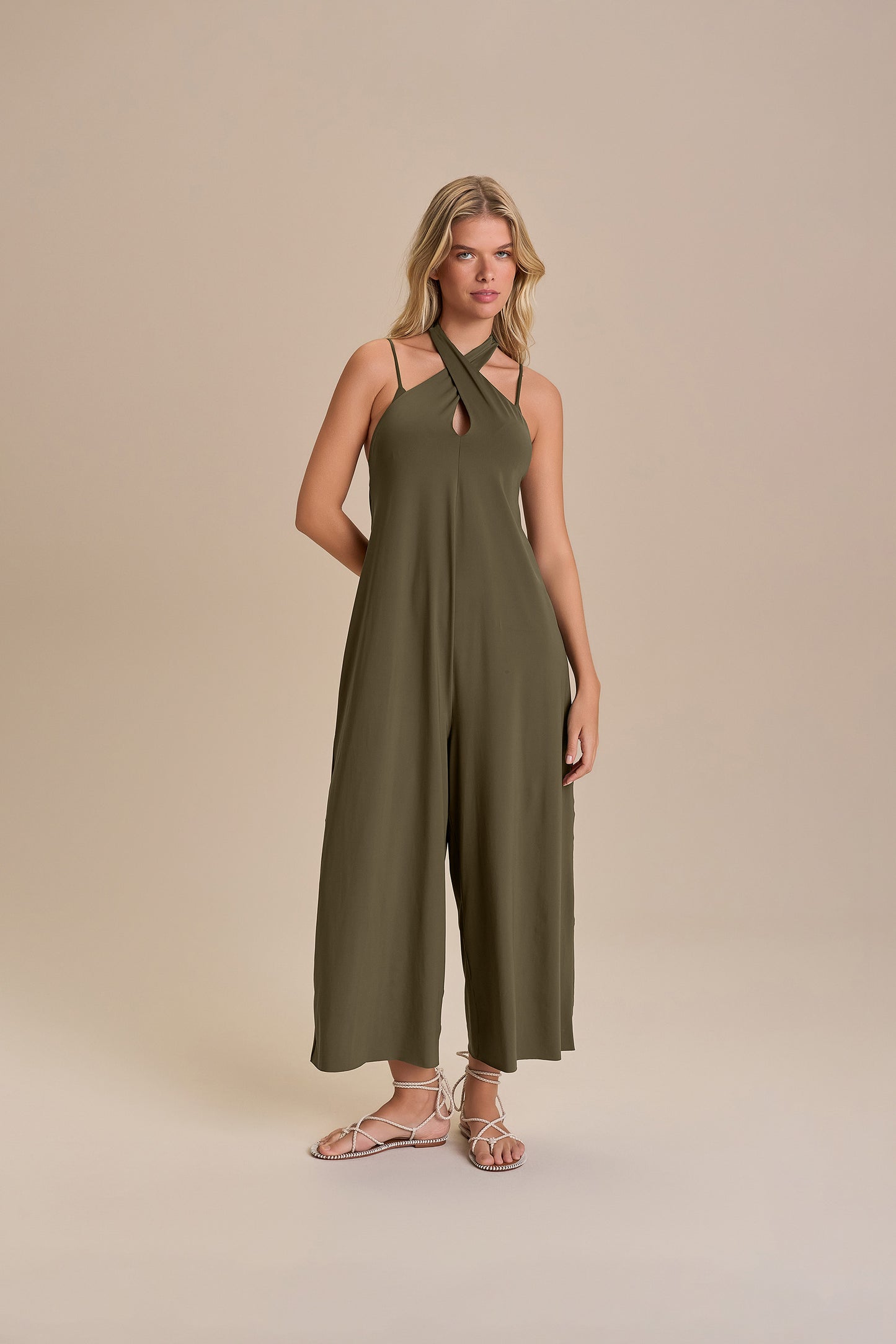 Wide One-Shoulder Jumpsuit
