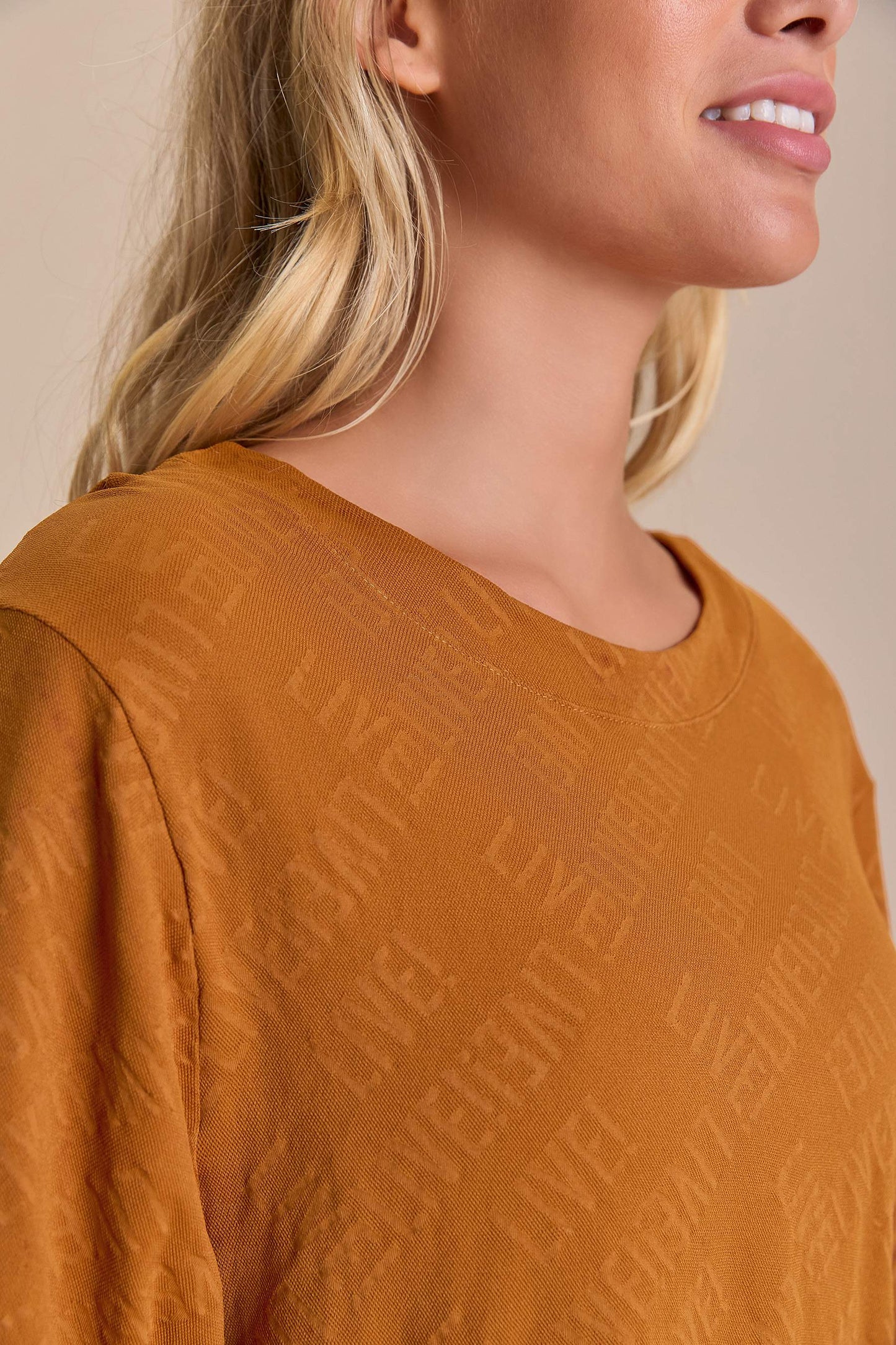 LIVE! Mesh Jacquard Top