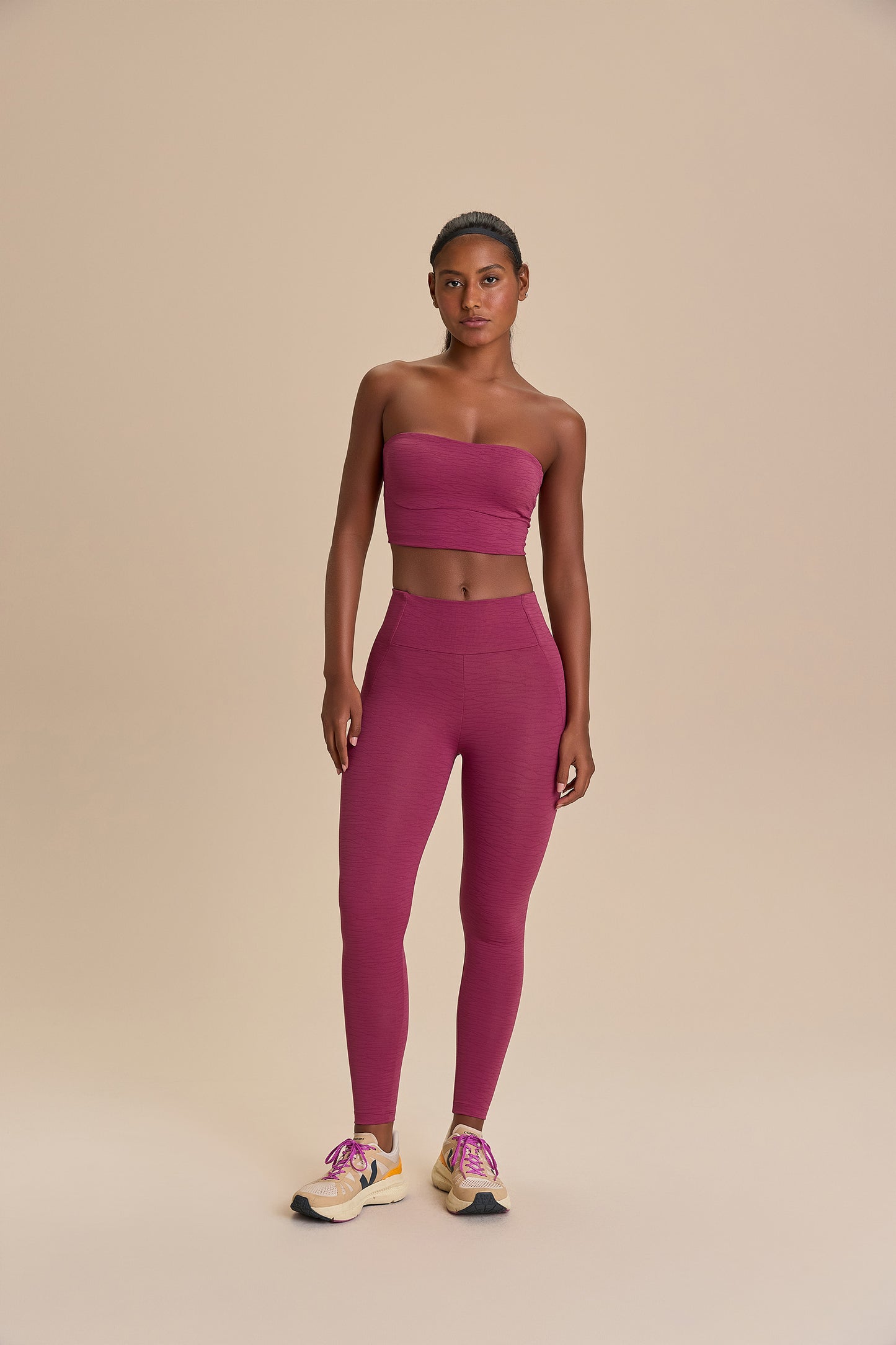 Jacquard Kick Strapless Top