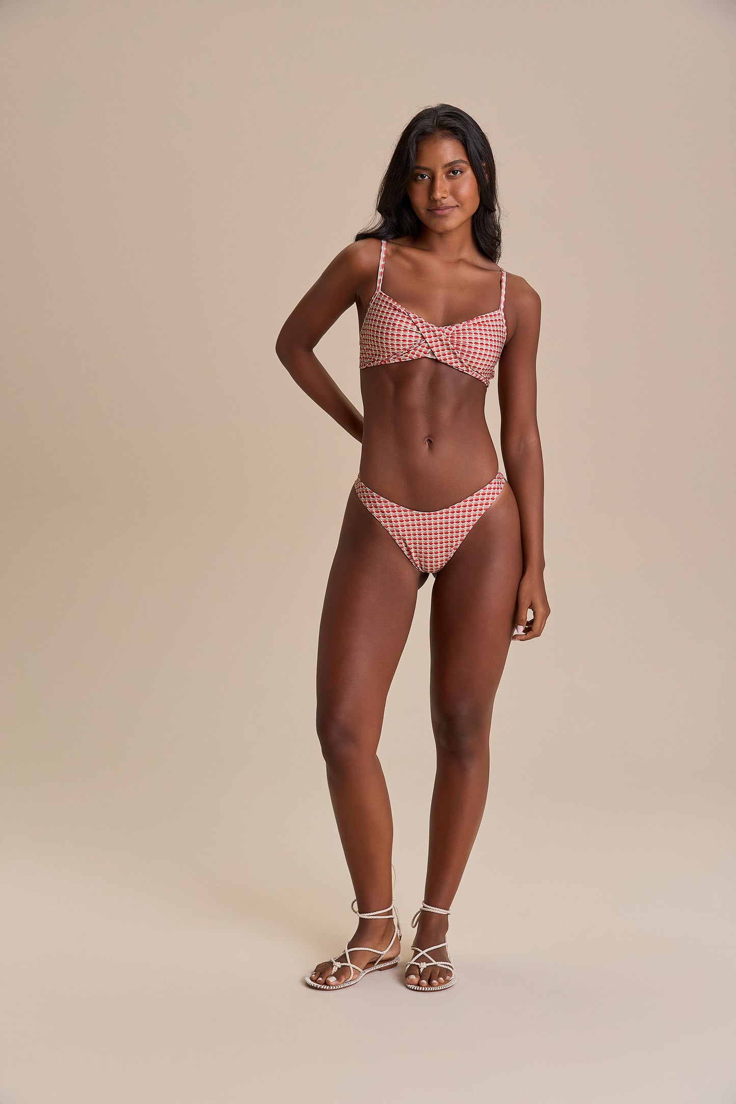 Sand Dunes Twist Bandeu Bikini Top