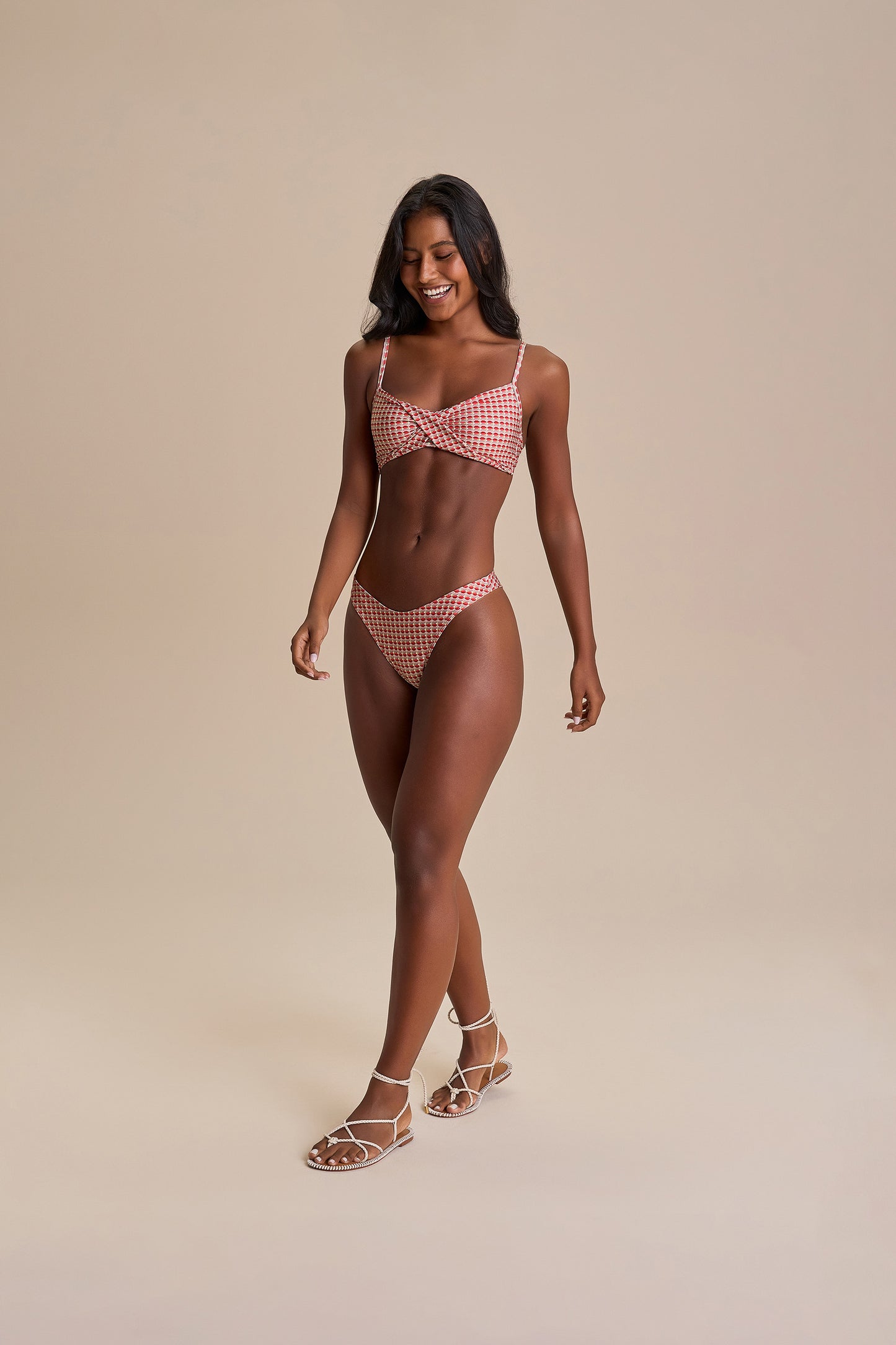 Sand Dunes Twist Bandeu Bikini Top