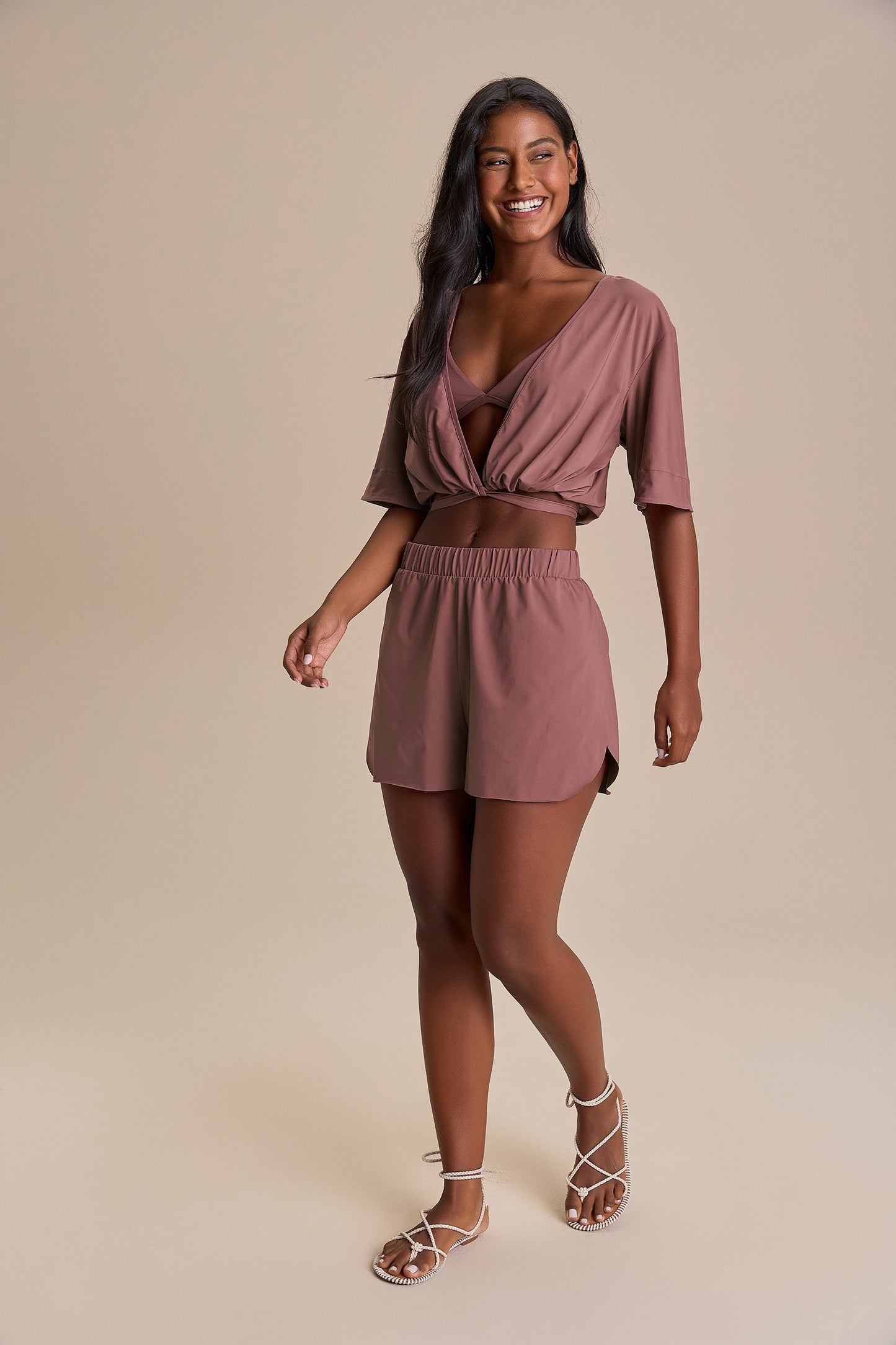 Wide Overlap Side Shorts