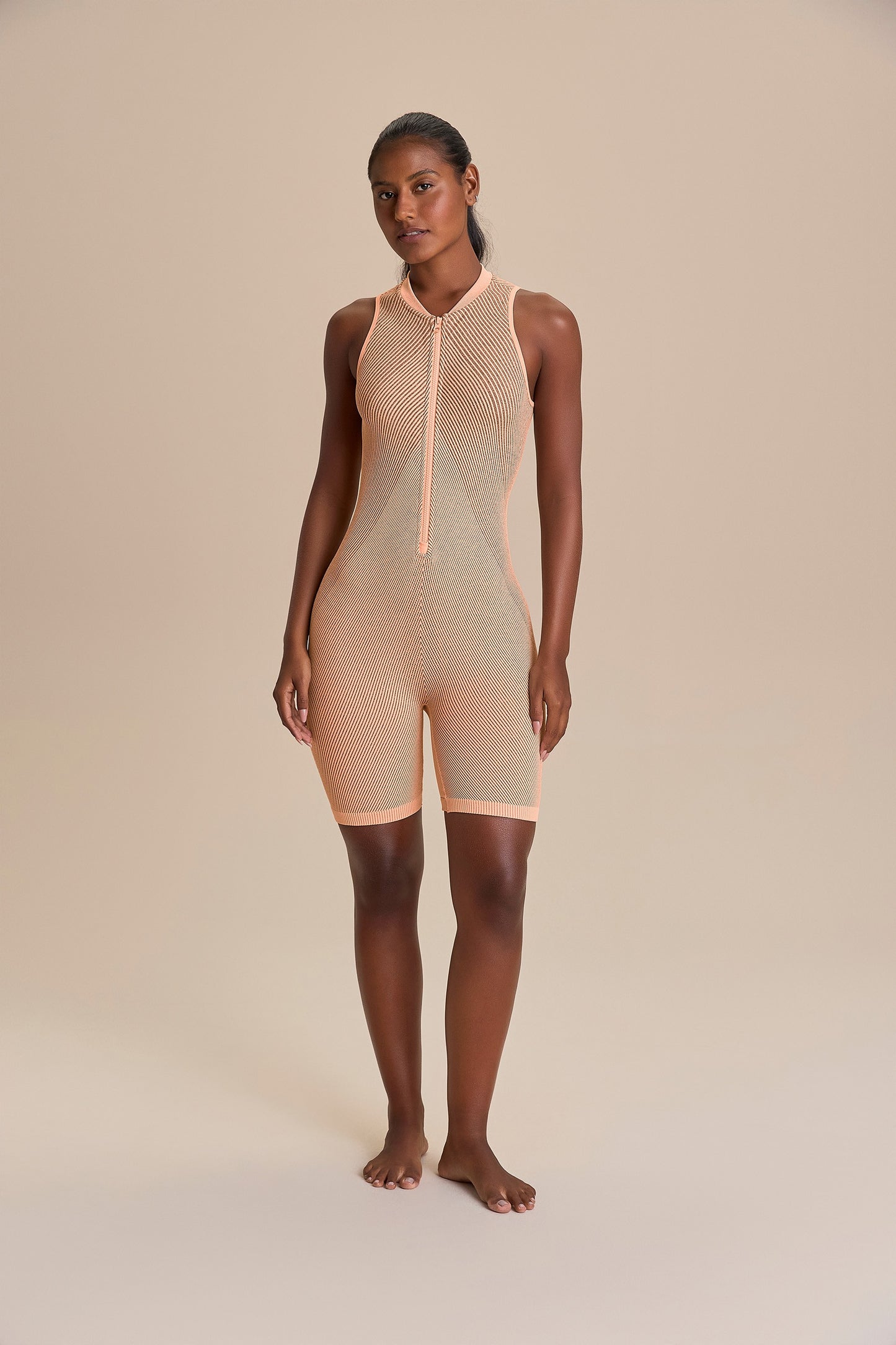 Seamless Long Shorts Romper