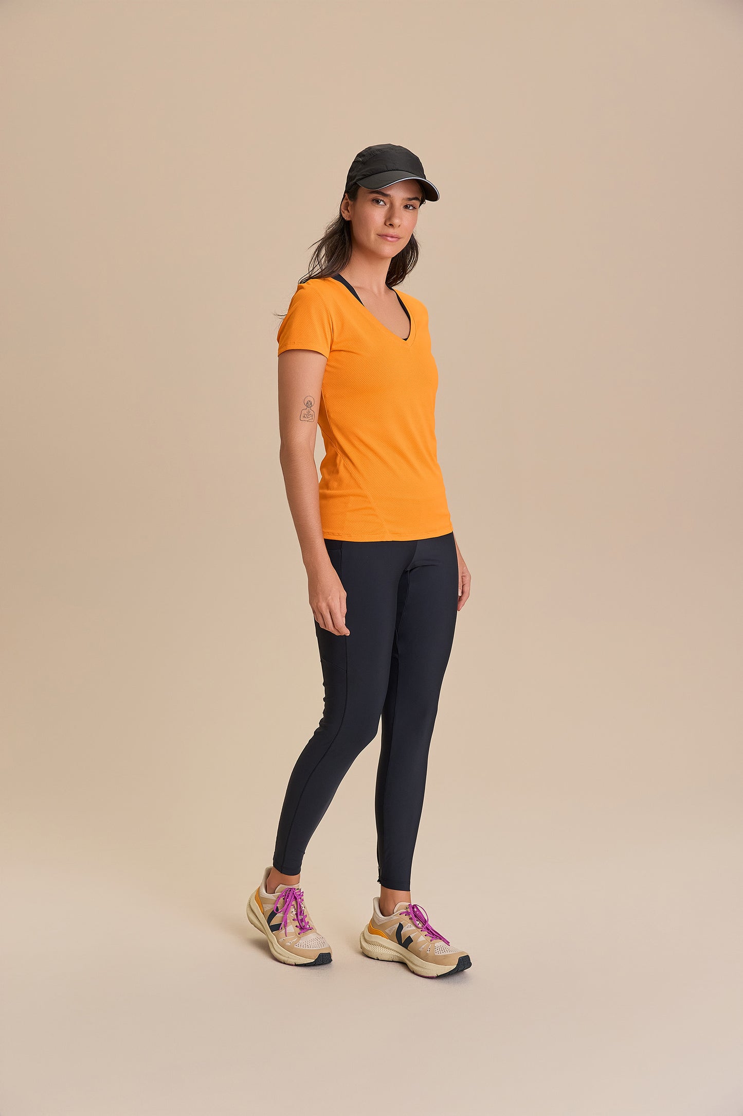 Action Side V-Neck T-Shirt