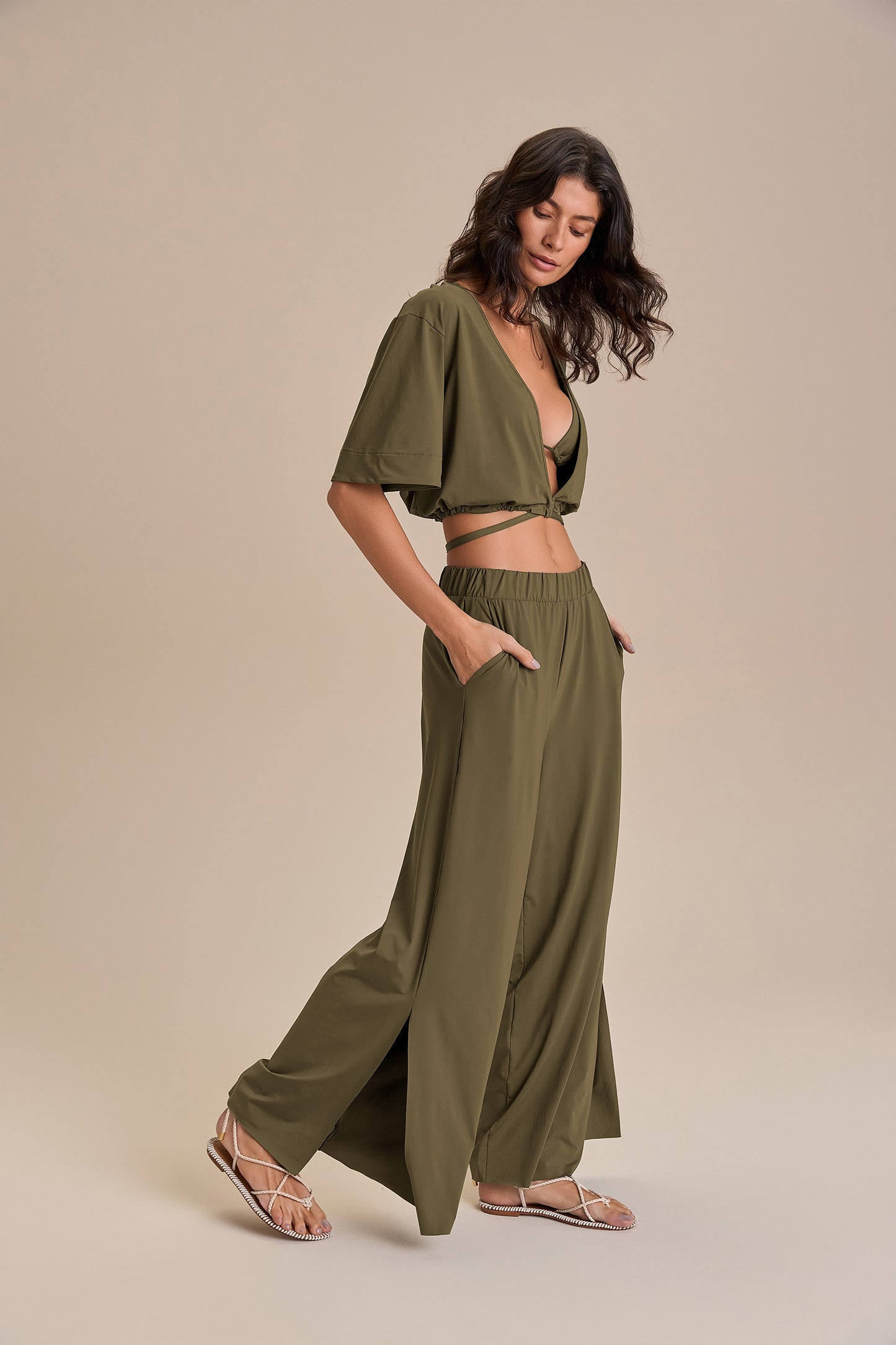 V Wide Blouse
