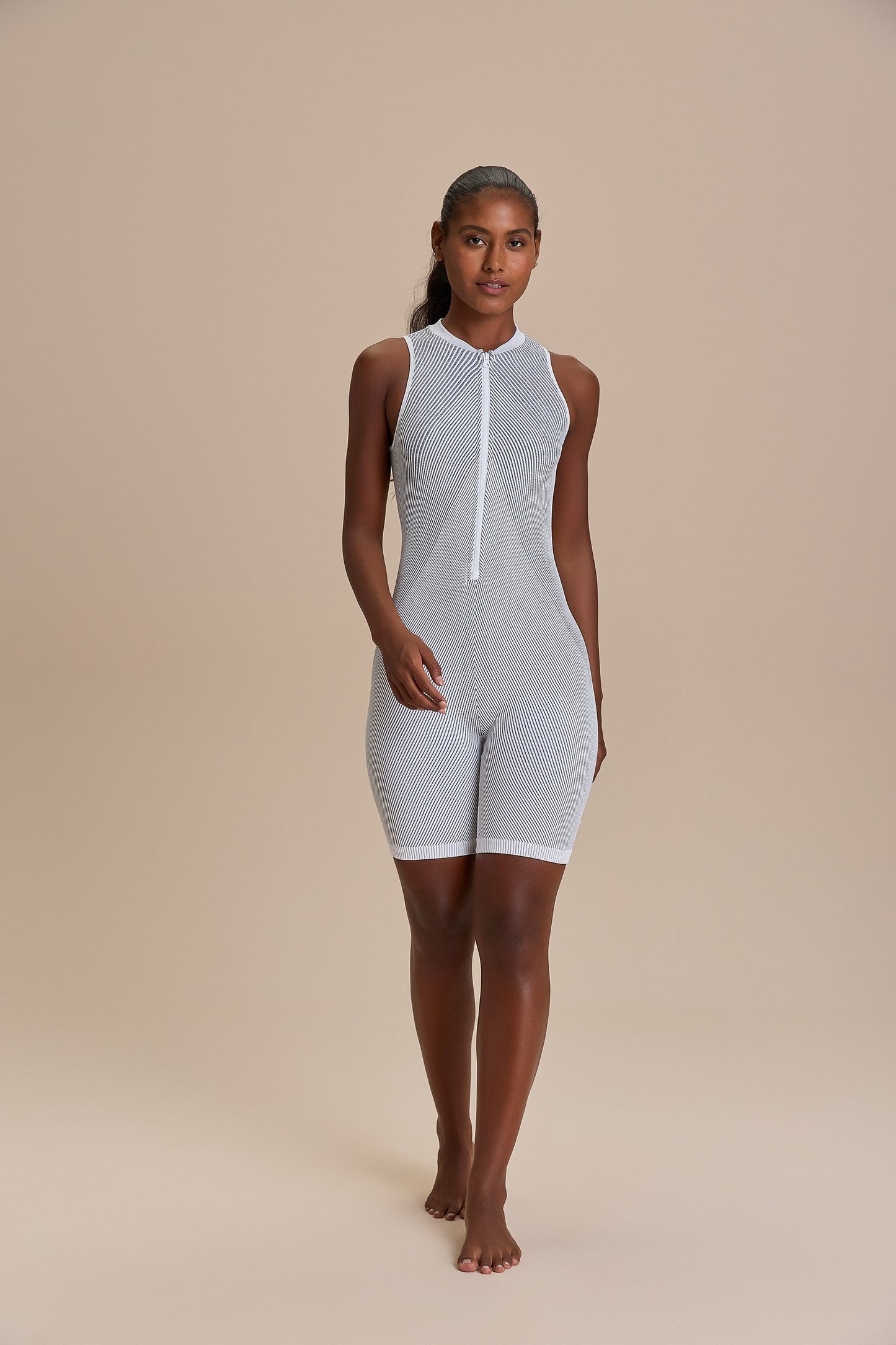 Seamless Long Shorts Romper
