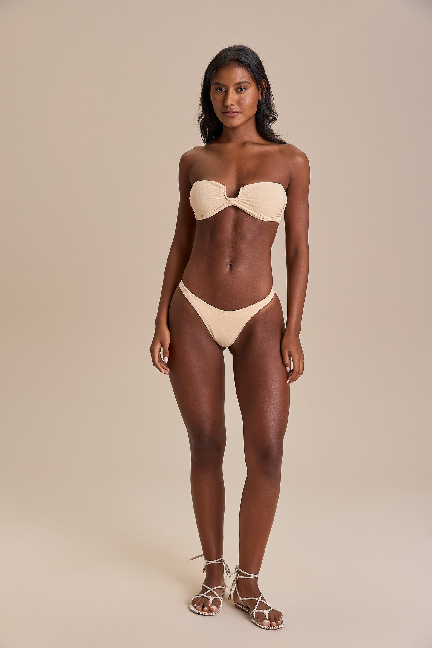 Spell High-Cut Thong Bikini Bottom