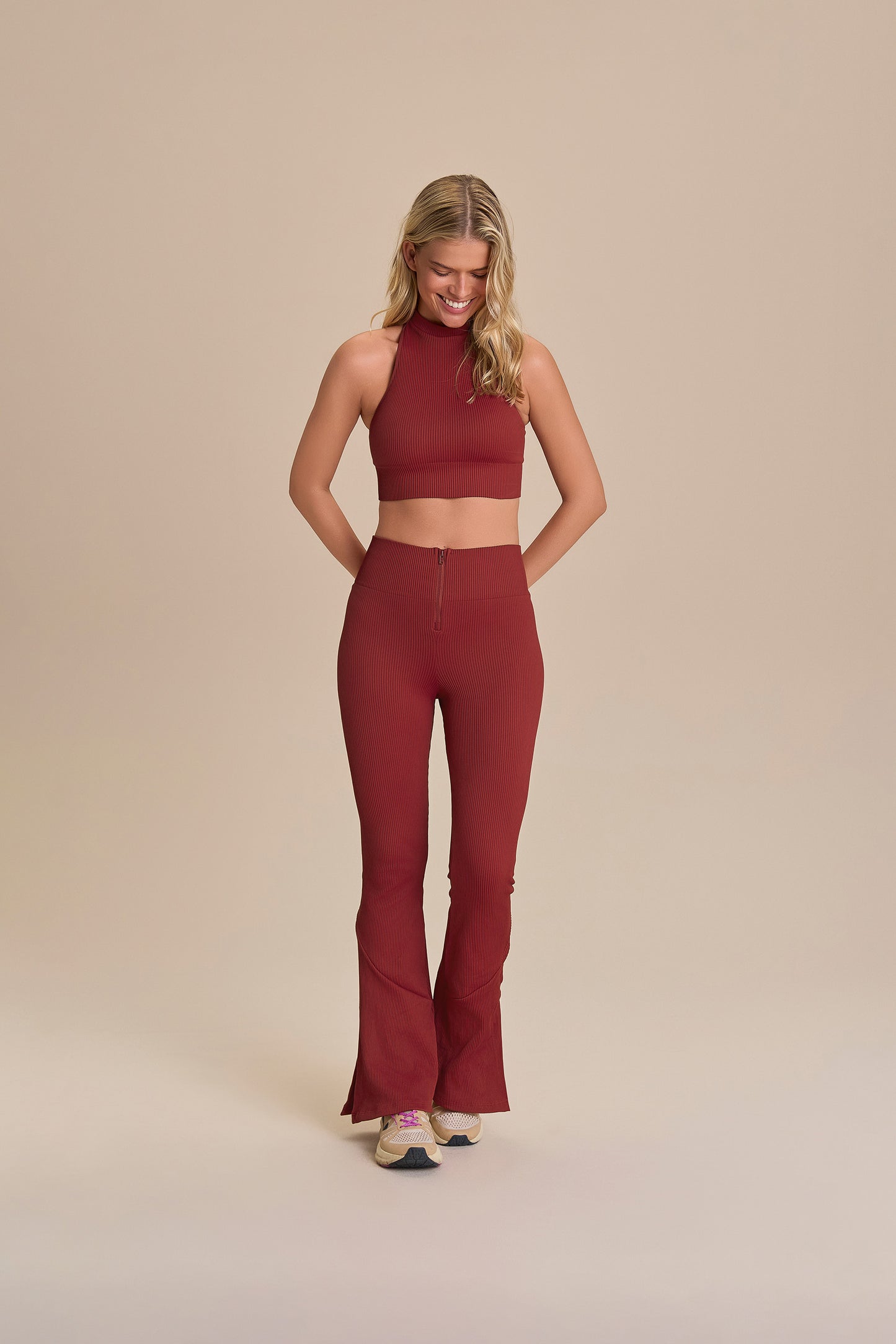 Seamless Knit® Zip Flare Pants