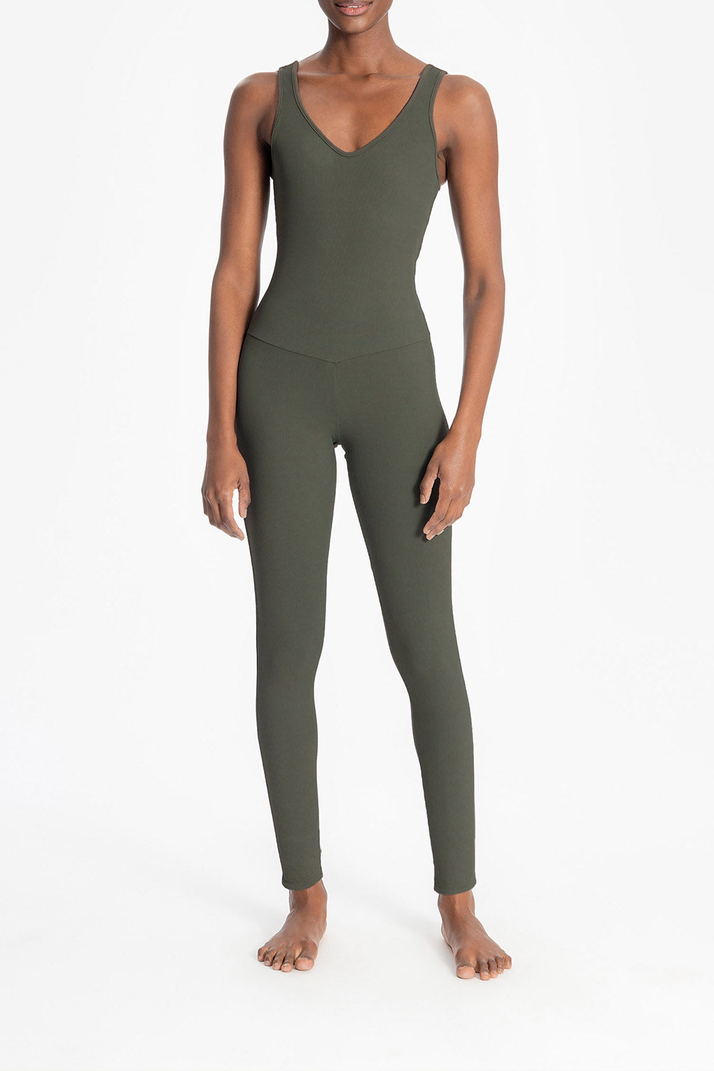 Rib Block Jumpsuit