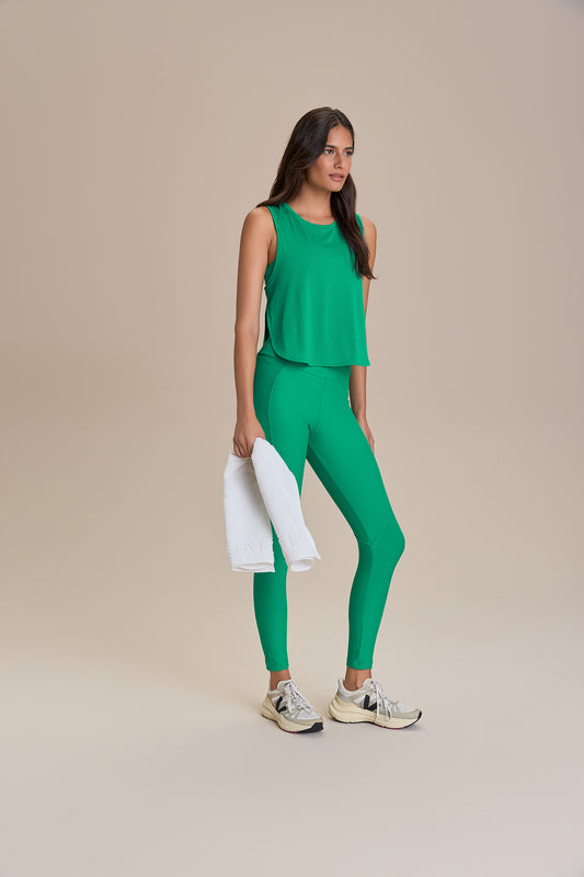 Side Action Cropped Tank Top