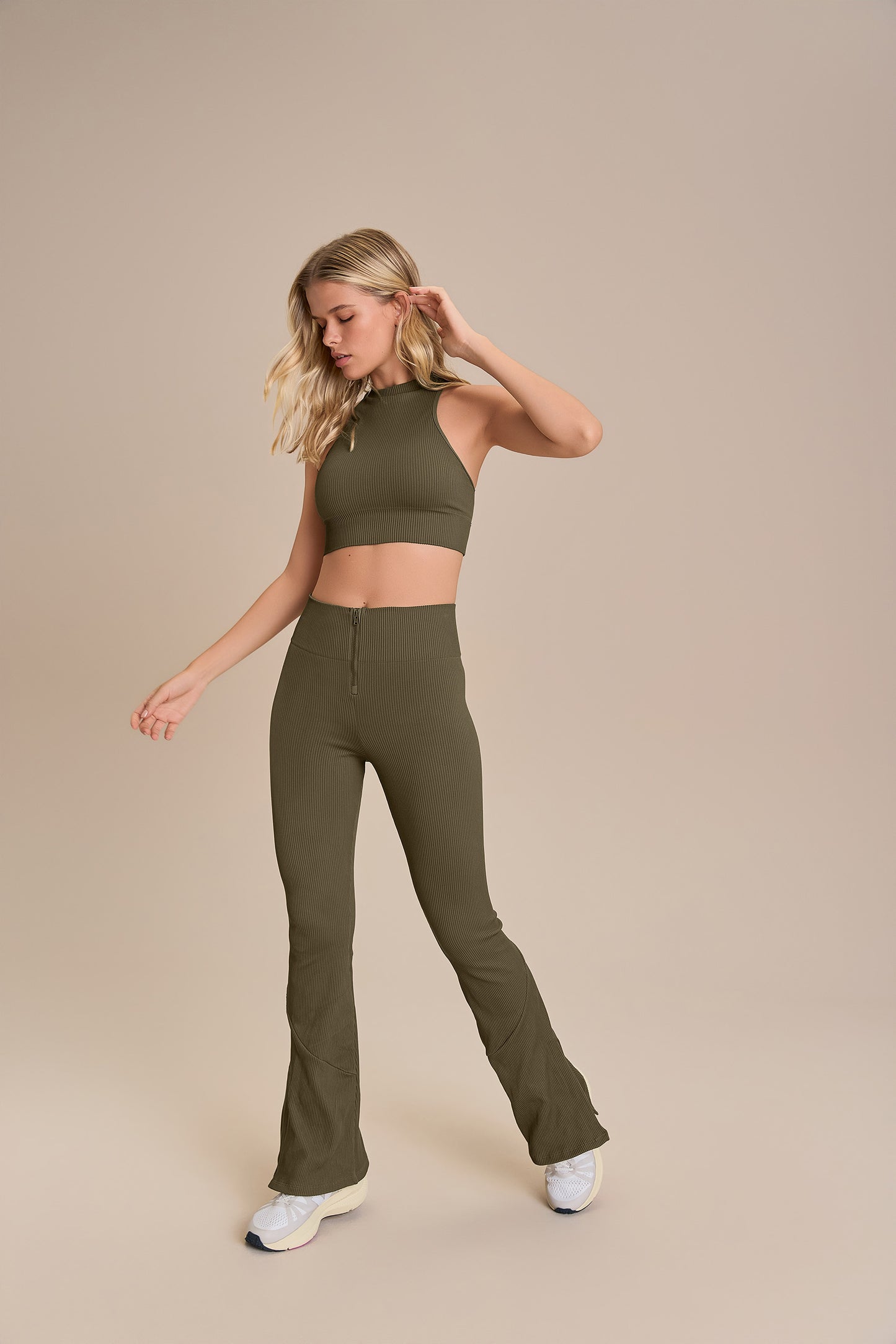 Seamless Knit® Zip Flare Pants
