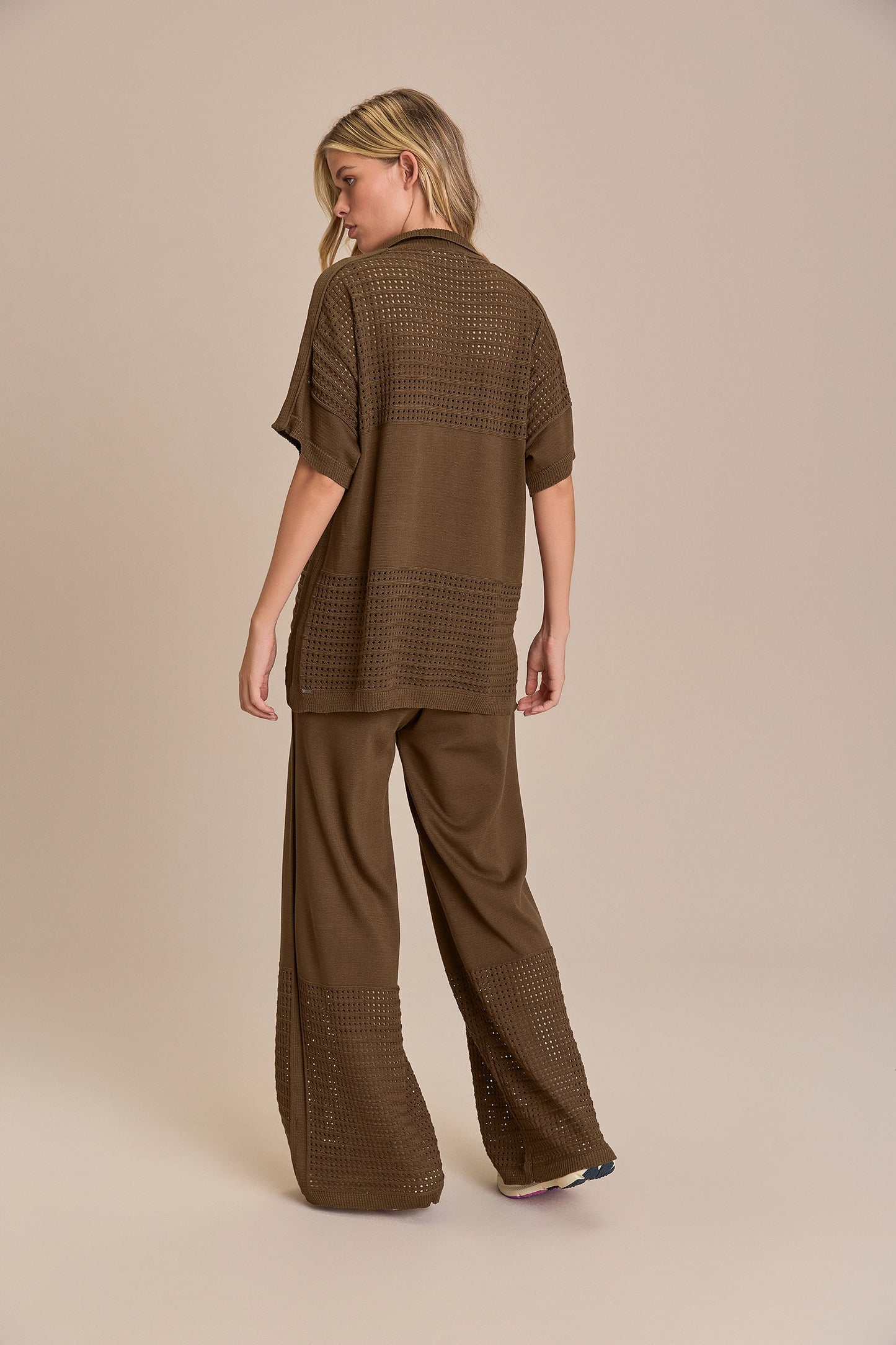 Sporty Knit Straight Pants