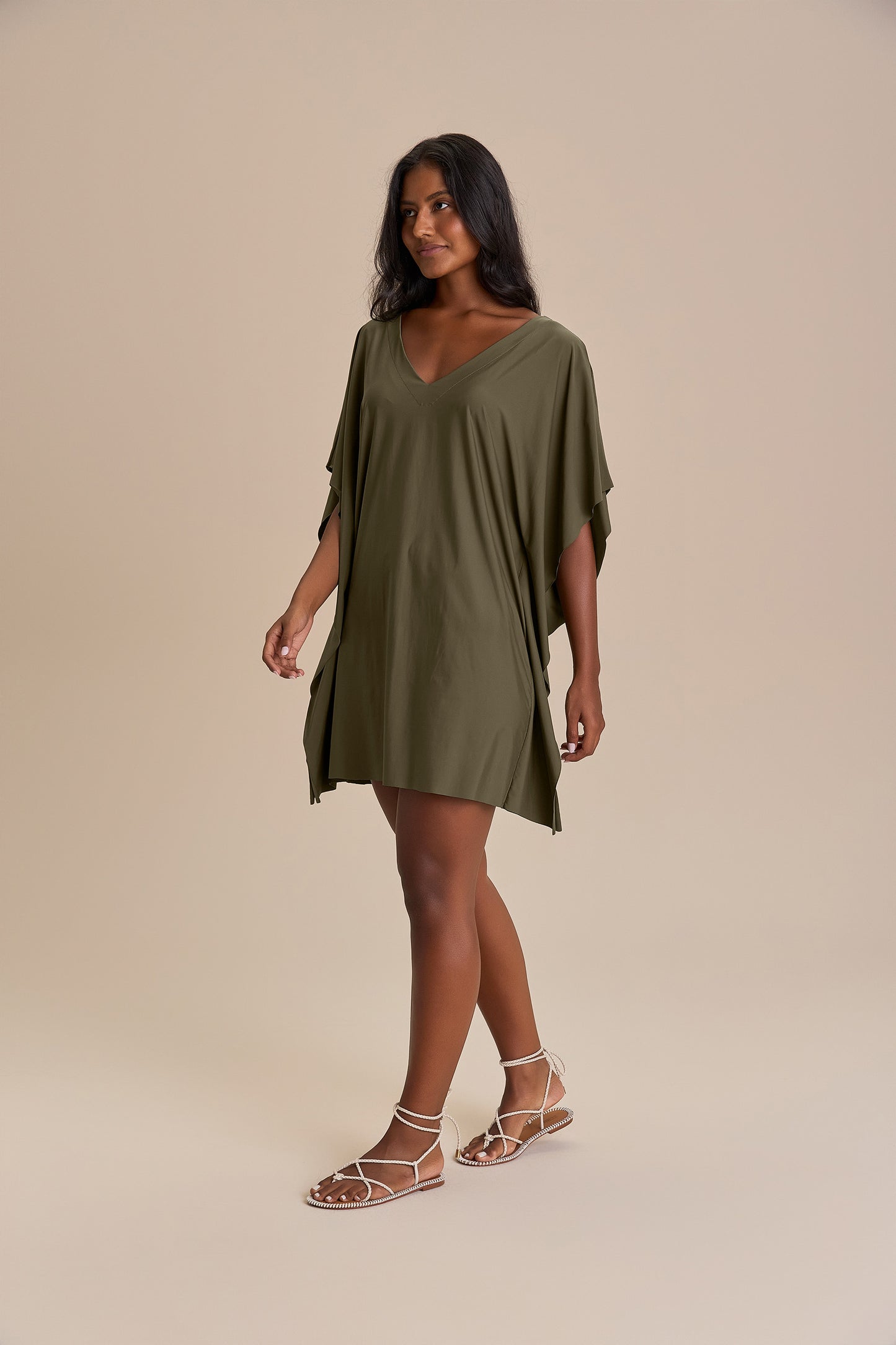 Wide V-Neck Kaftan