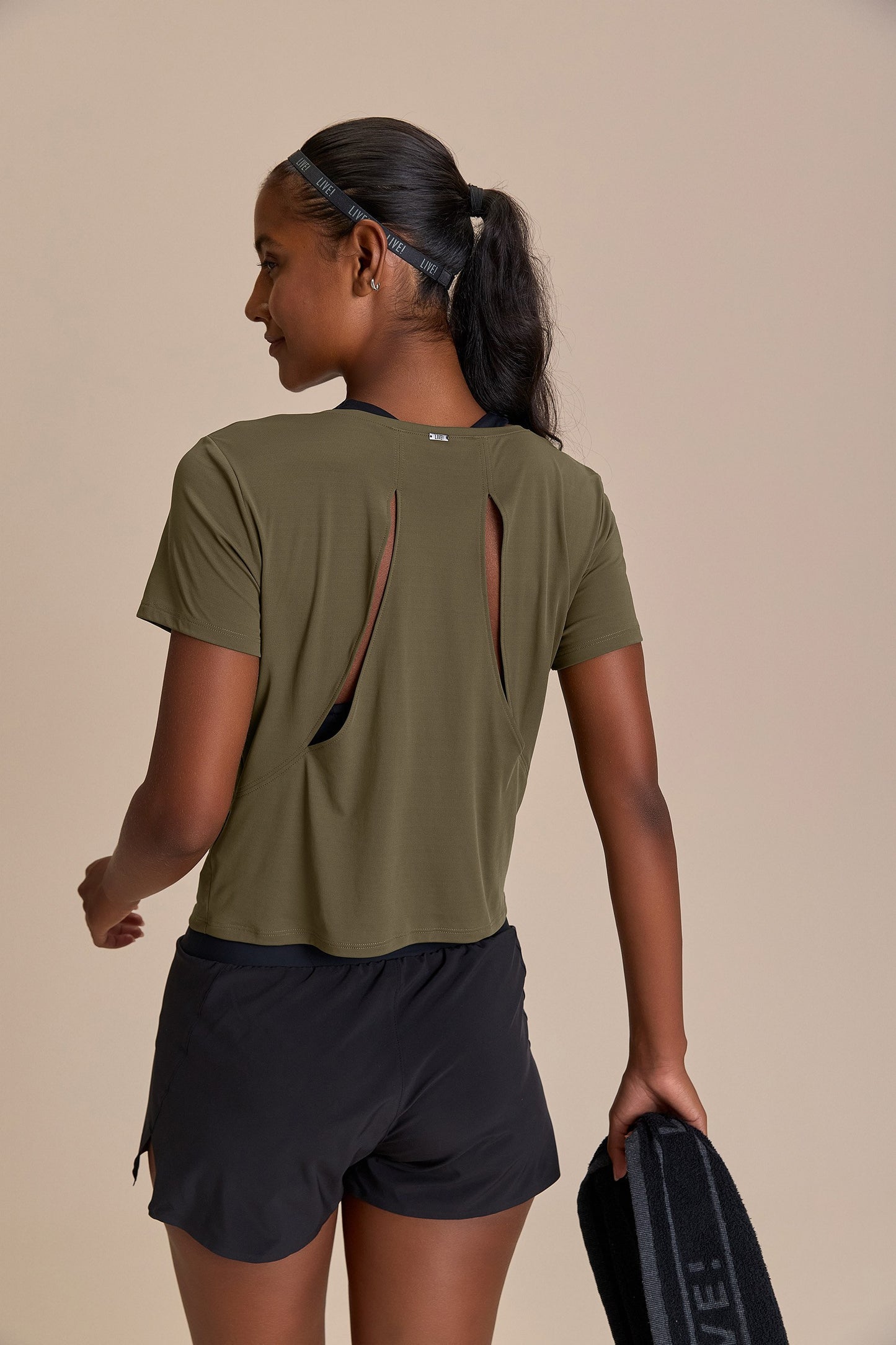 Cut Out Back Link Blouse