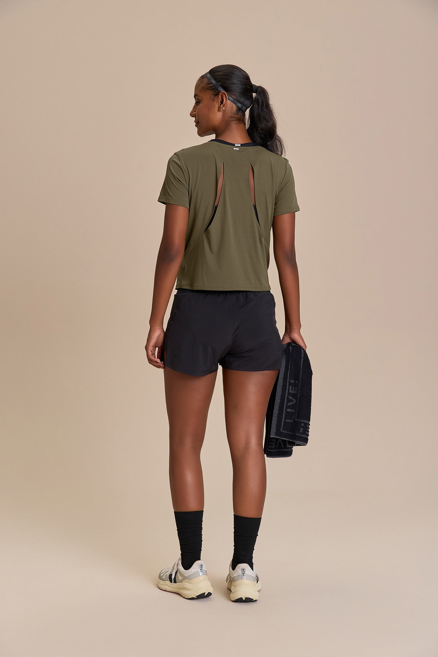 Cut Out Back Link Blouse