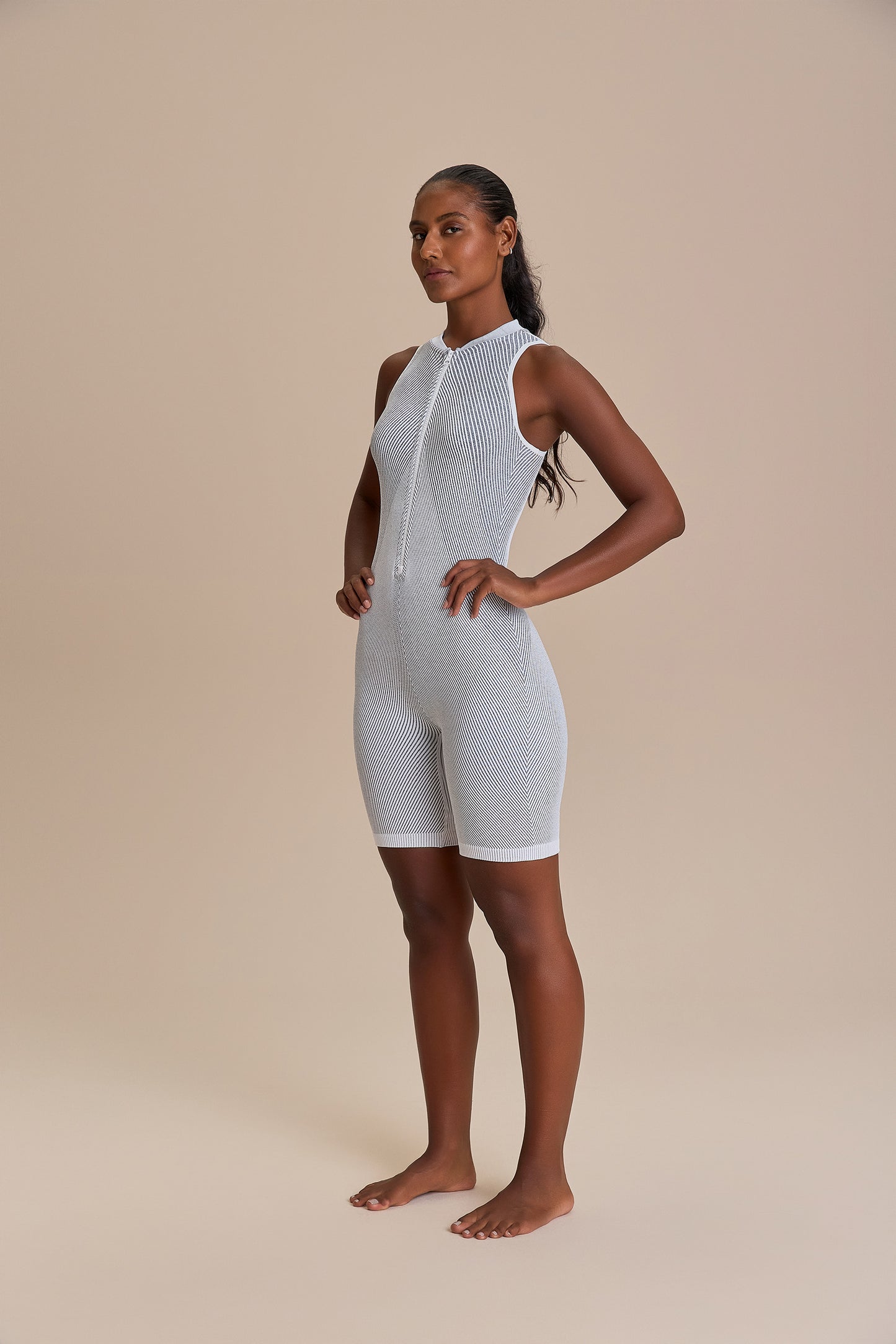 Seamless Long Shorts Romper