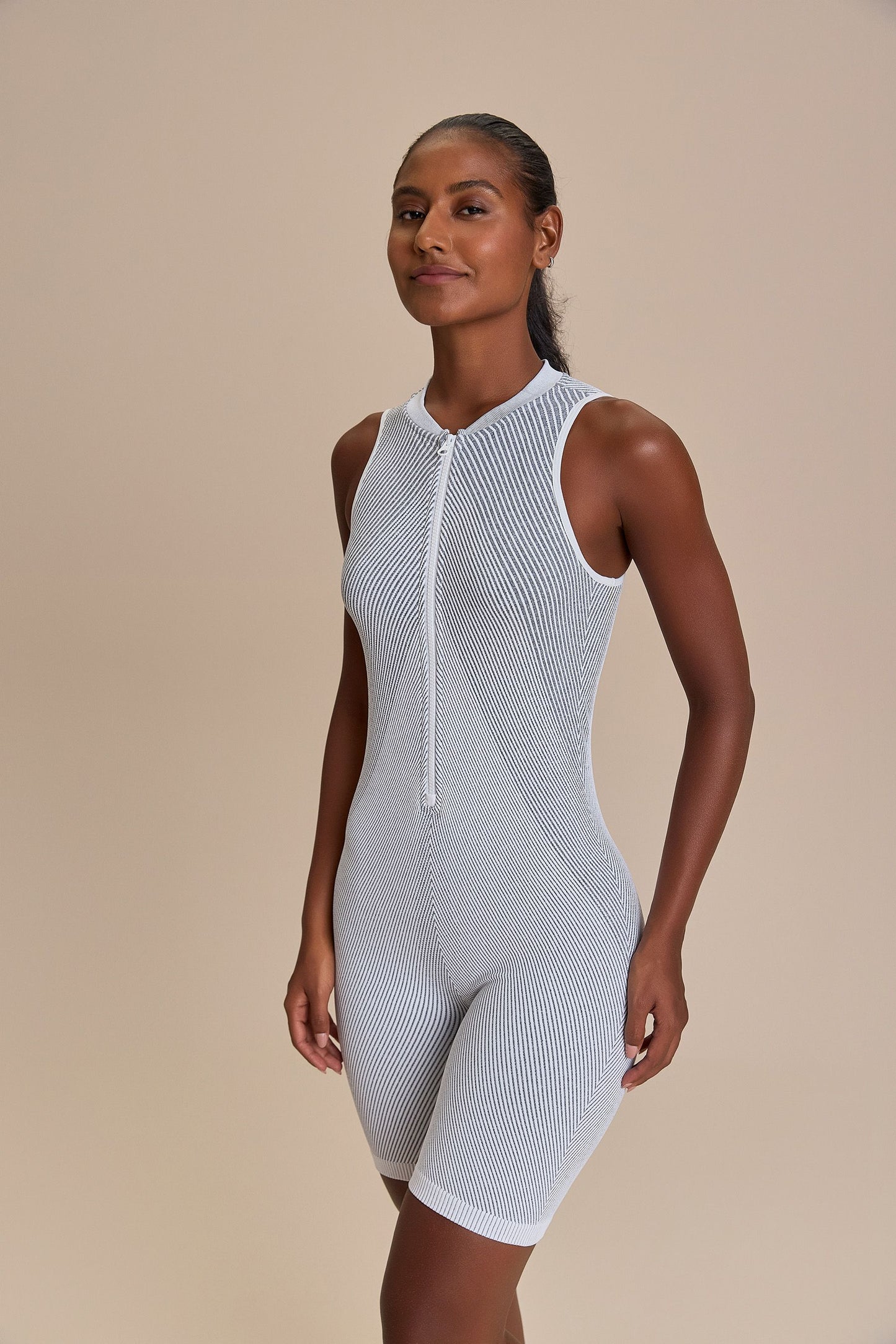 Seamless Long Shorts Romper