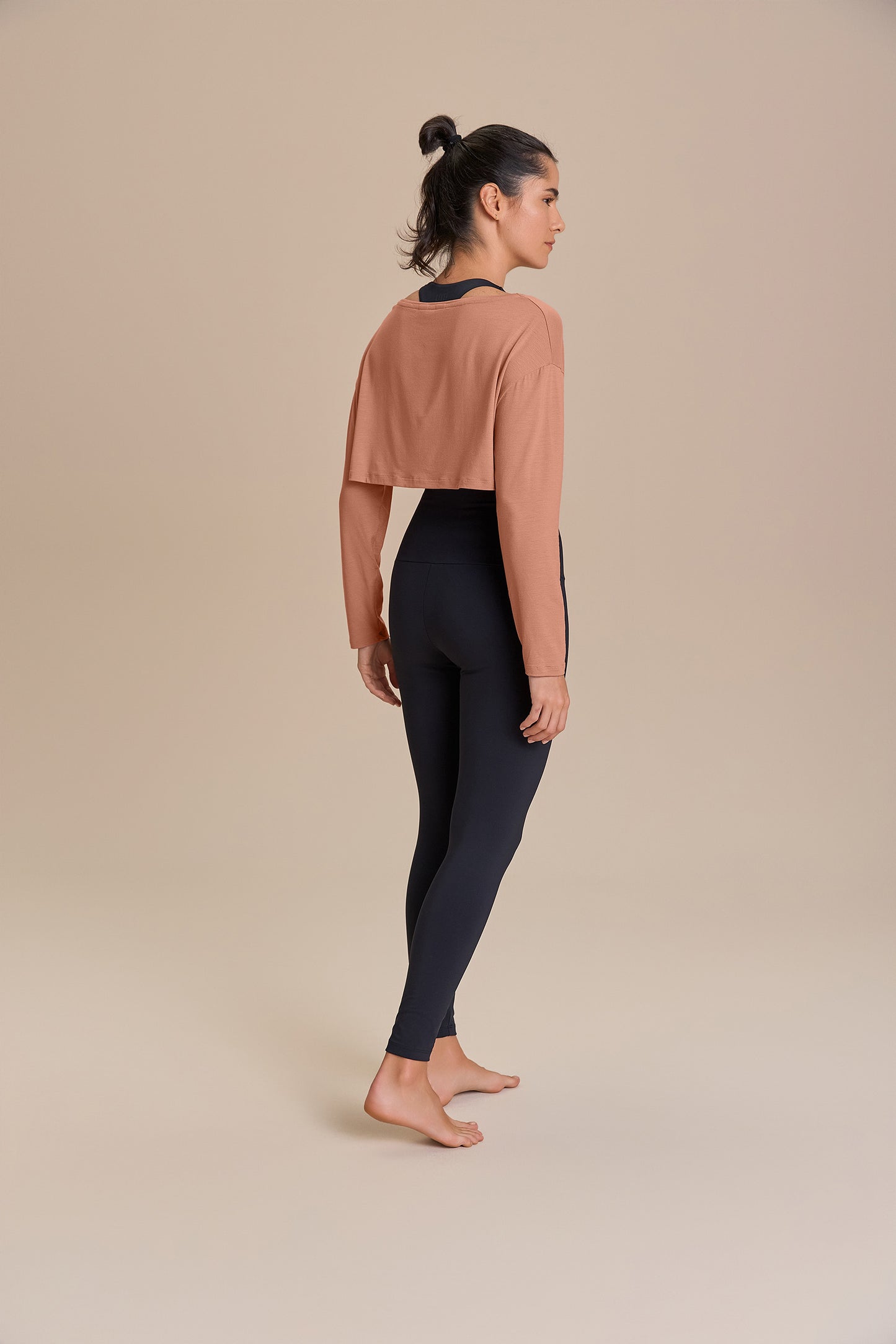 Serene Whisper Slate Long Sleeve Top
