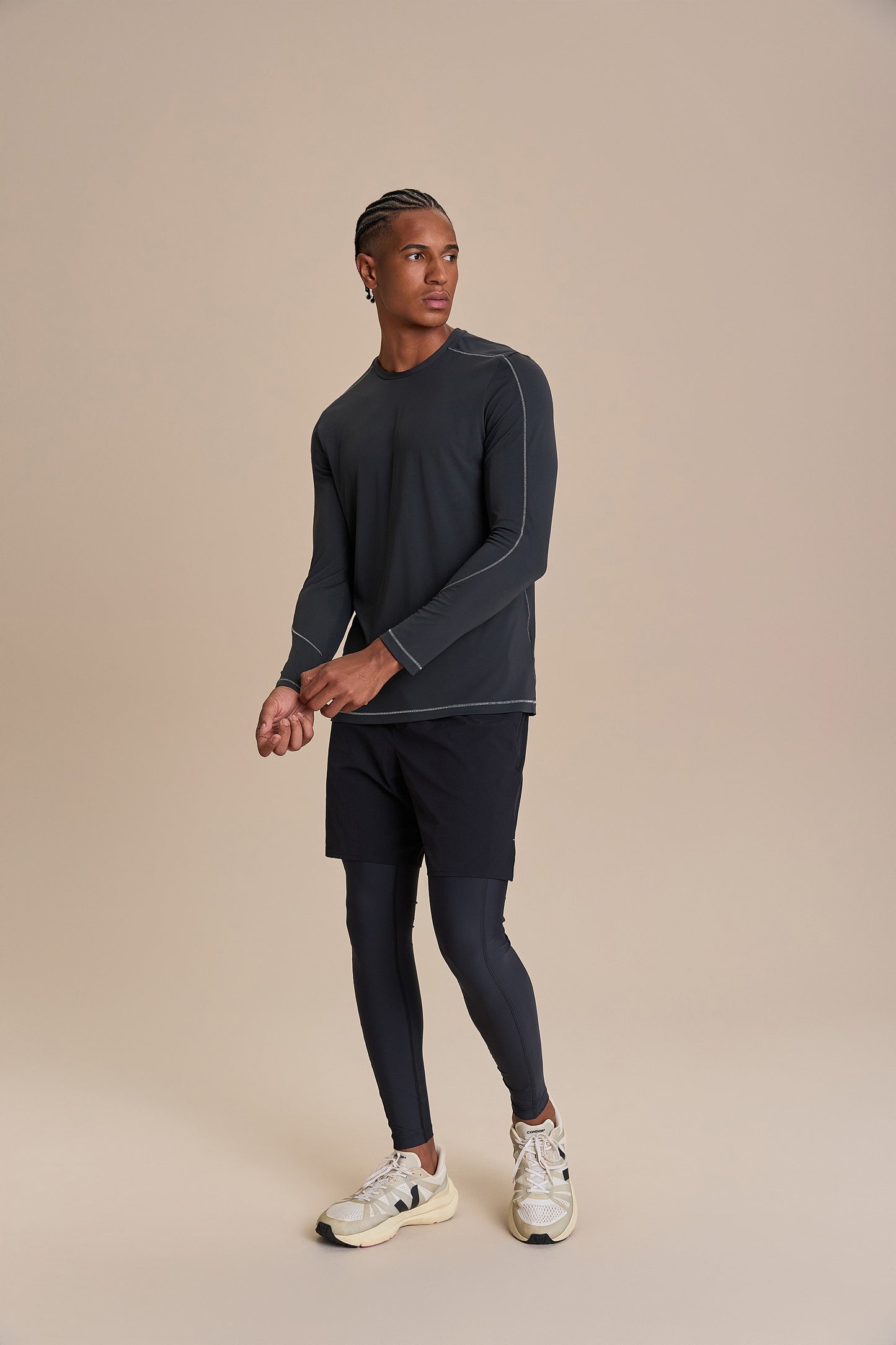 Men's Fit Long Sleeve Stretch T-Shirt