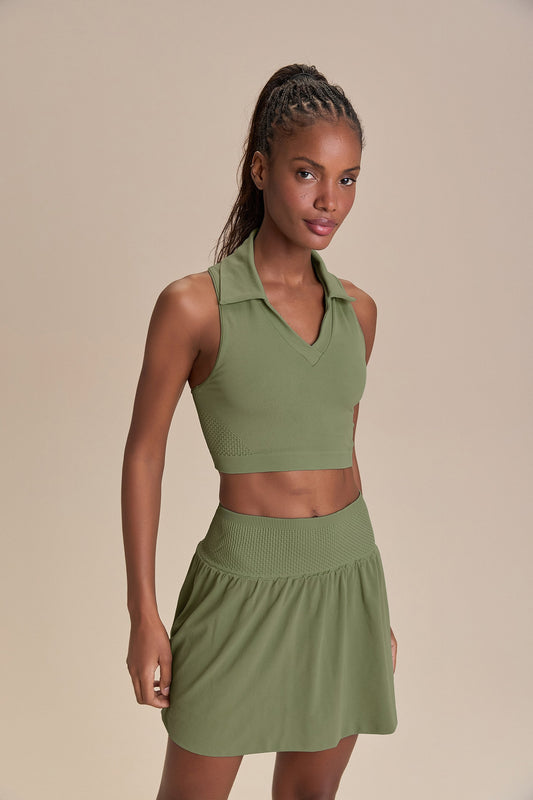 Seamless Knit® Polo V Tank Top