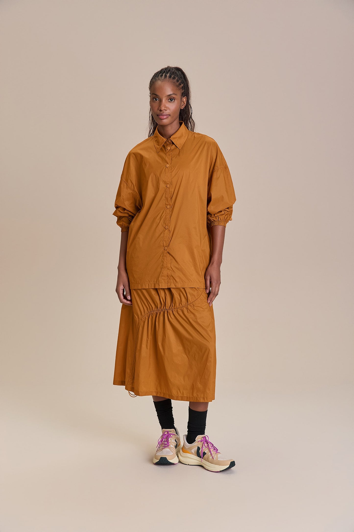 Oversized Nylon Light Shirt