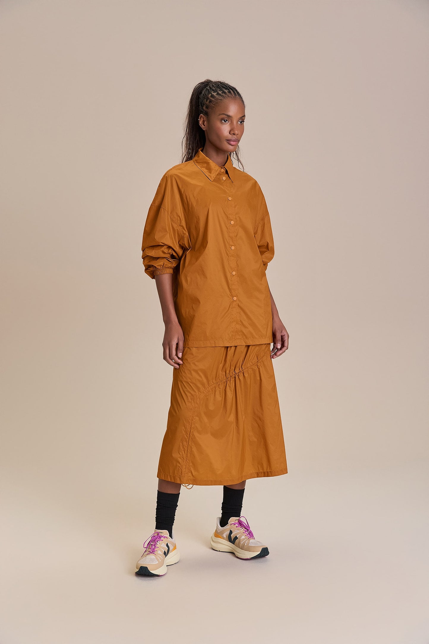 Oversized Nylon Light Shirt