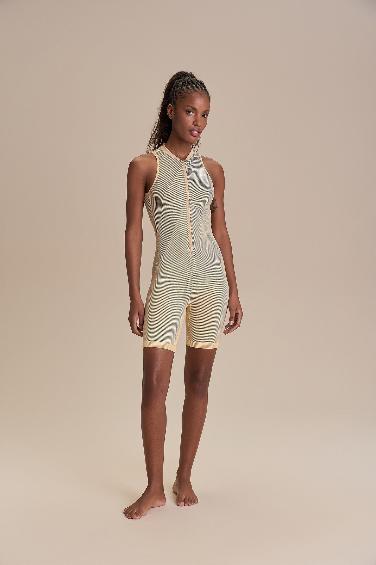 Seamless Long Shorts Romper