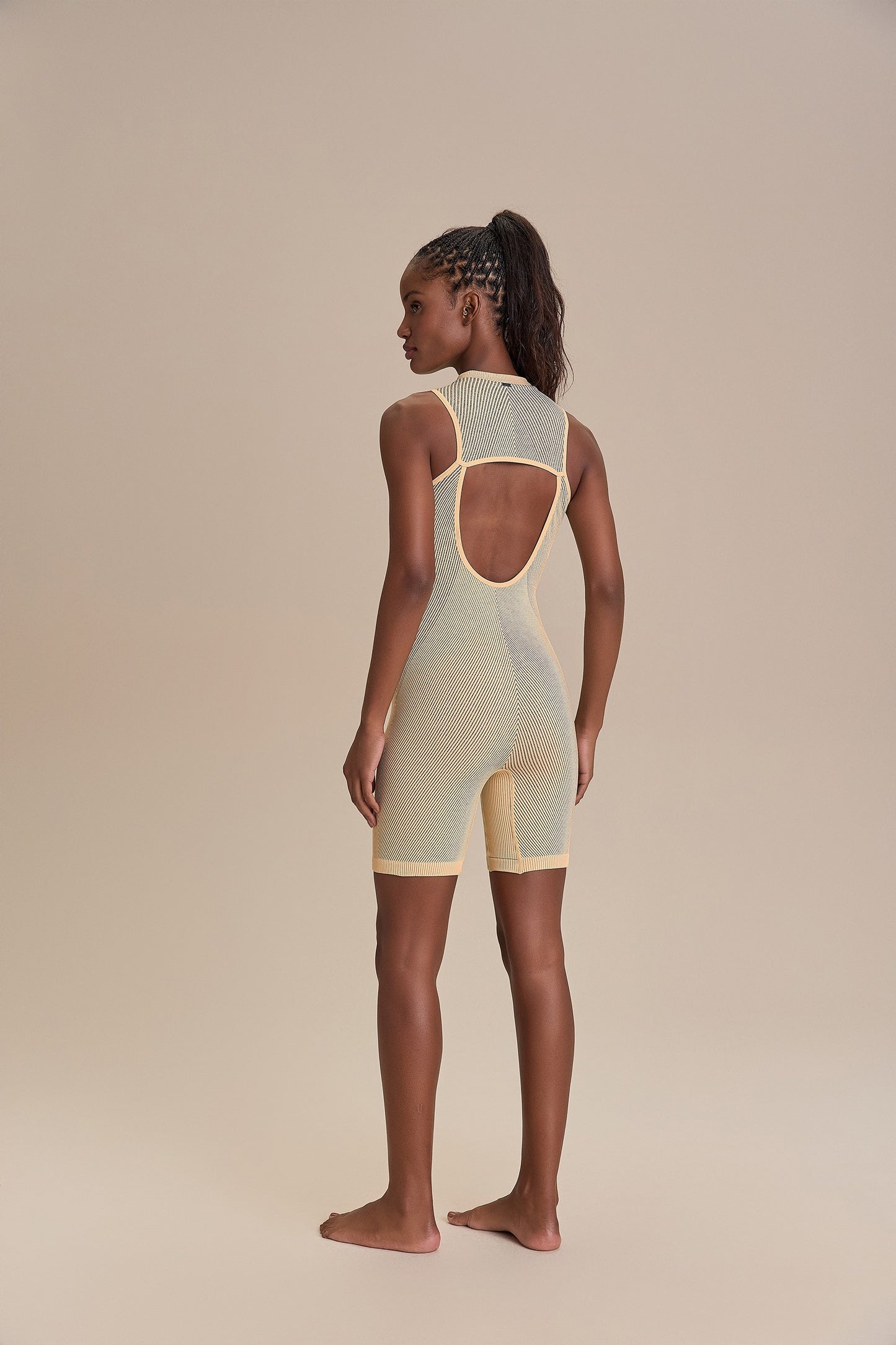 Seamless Long Shorts Romper