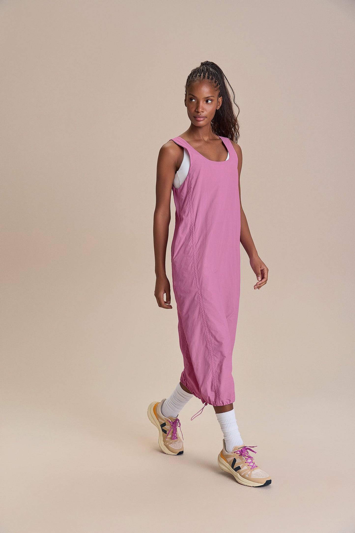 Nylon Net Long Dress