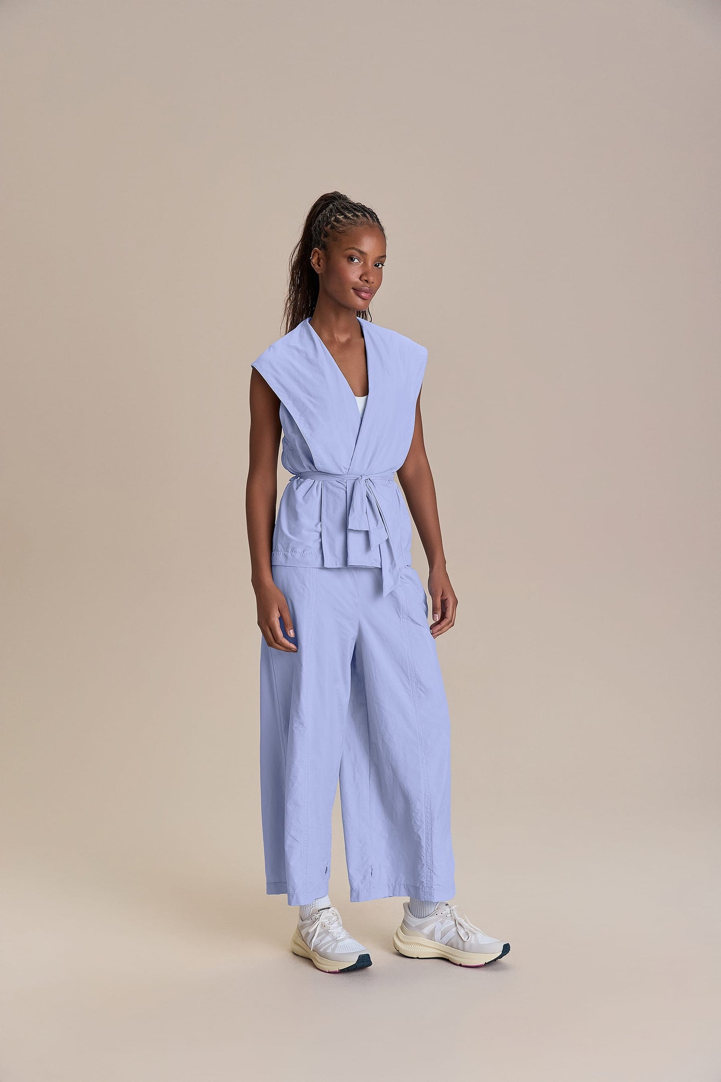 Nylon Net Crop Pants
