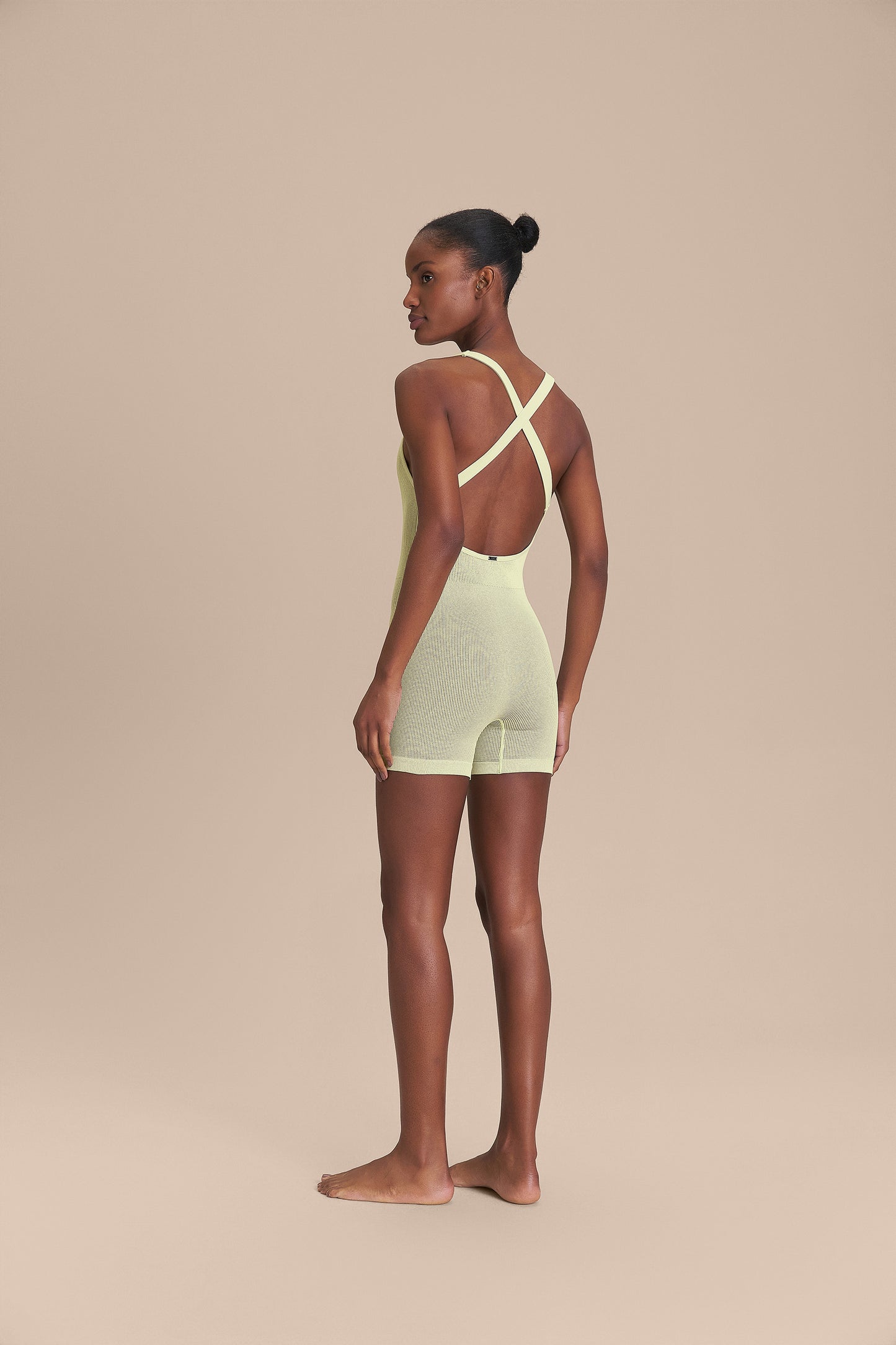 Seamless Mesh Short Bodysuit