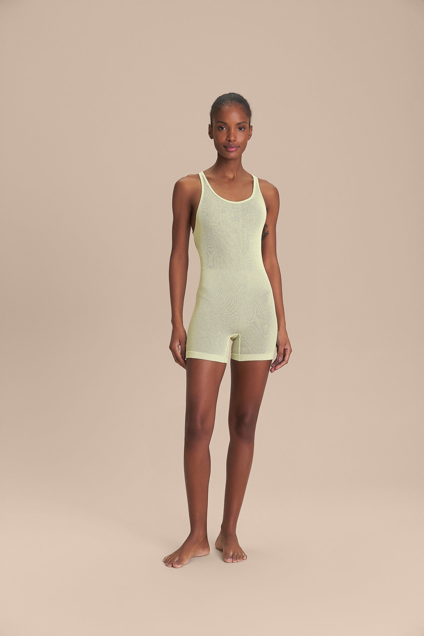 Seamless Mesh Short Bodysuit