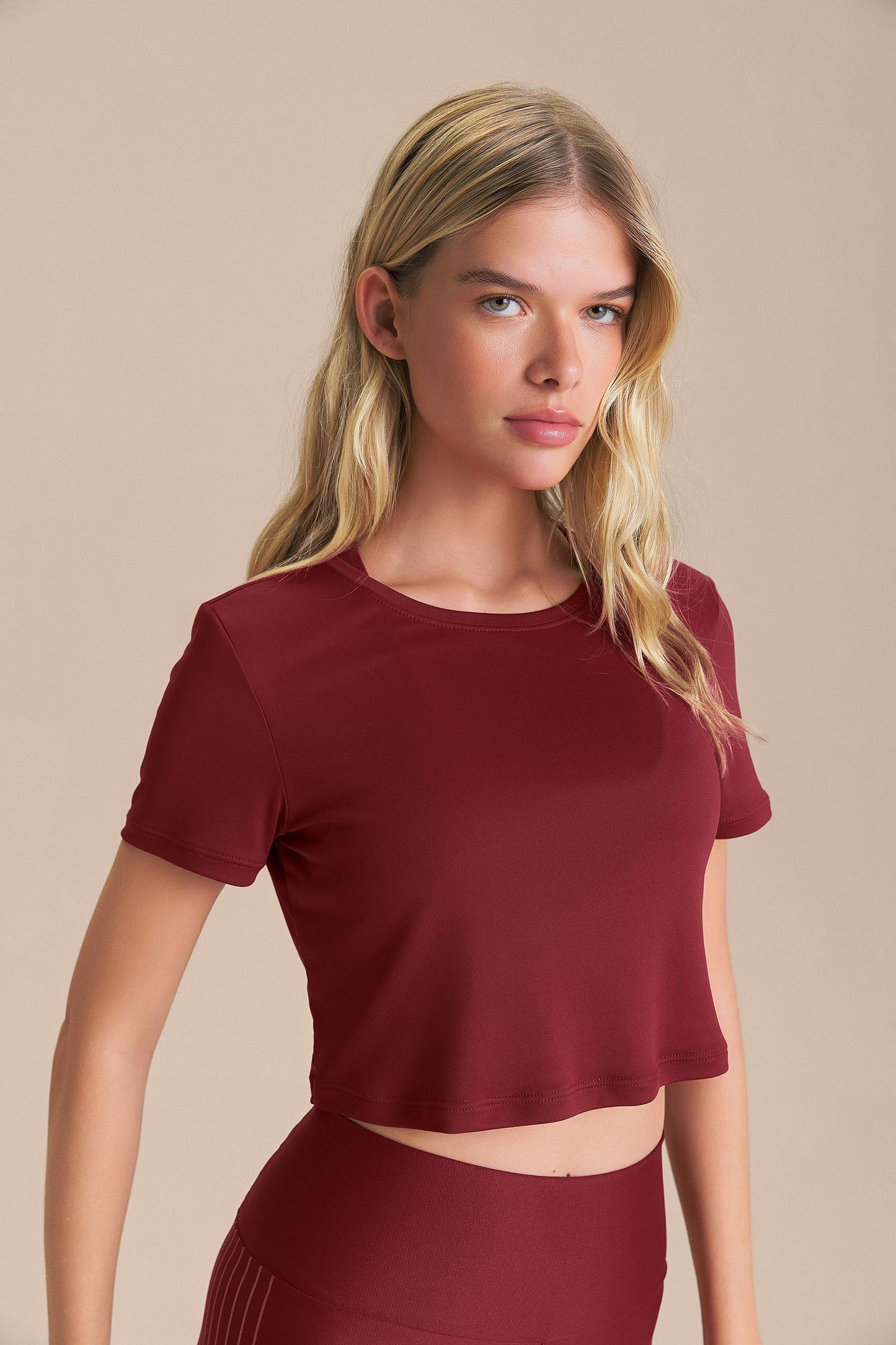Bio Stretch Cropped T-Shirt