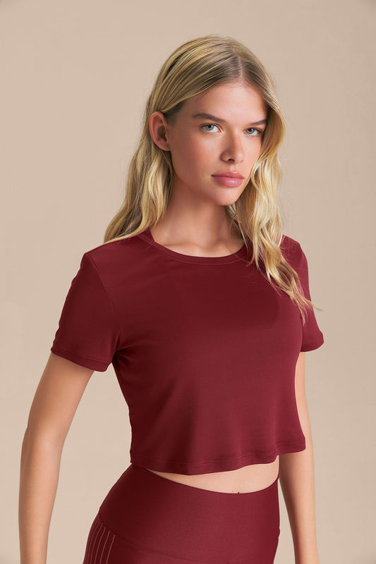 Bio Stretch Cropped T-Shirt