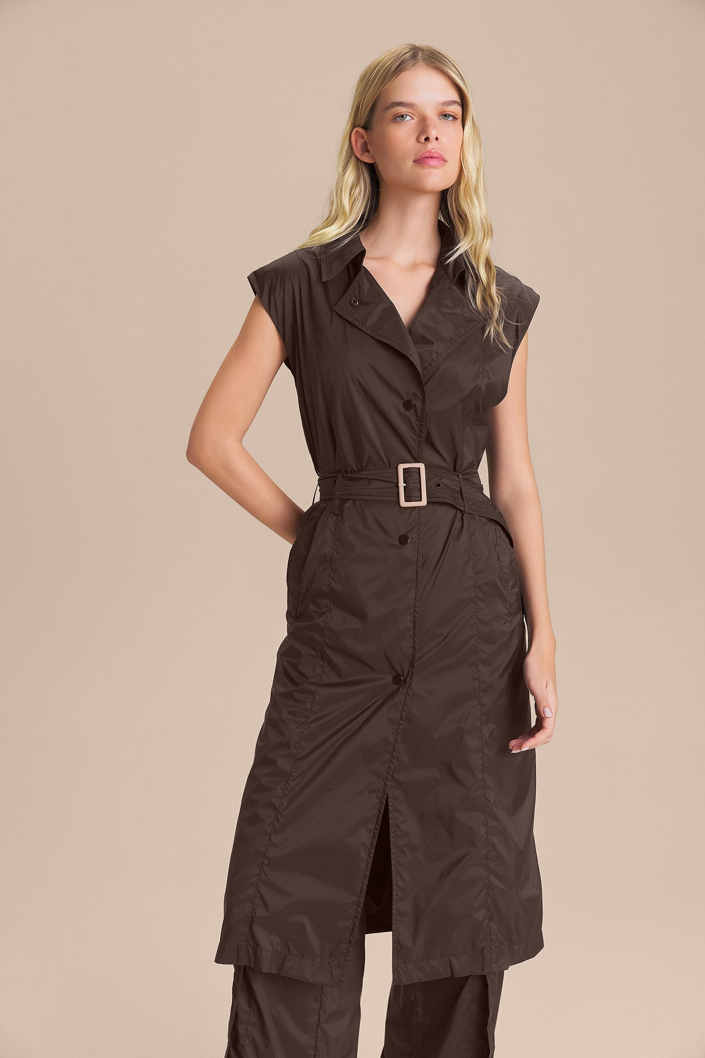 Nylon Silk Multi Trench Coat