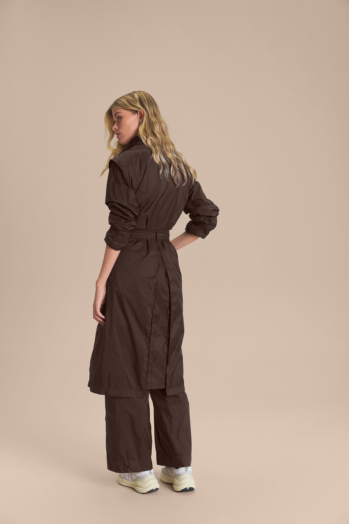 Nylon Silk Multi Trench Coat