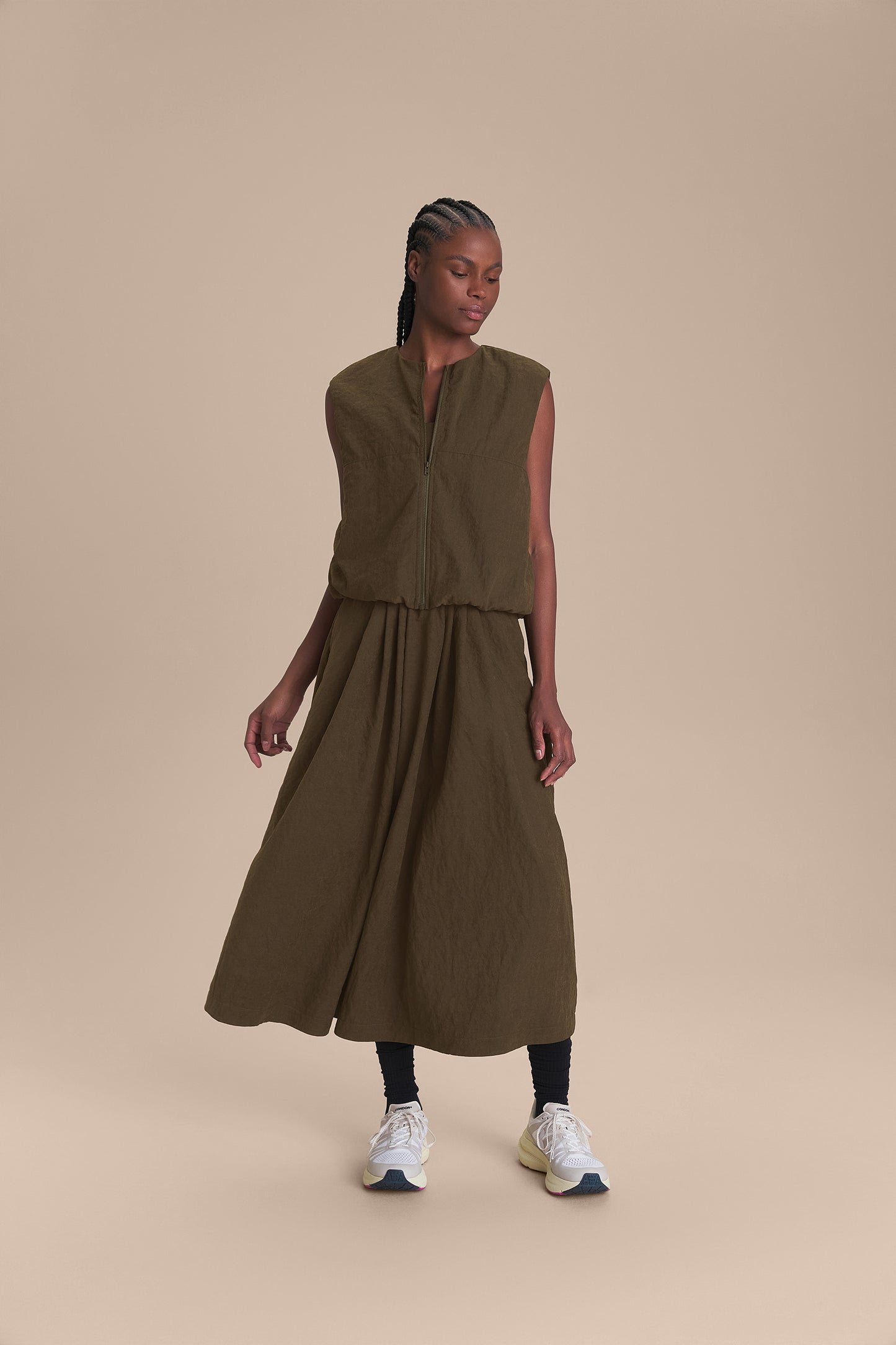 Like Midi Pleated Skirt