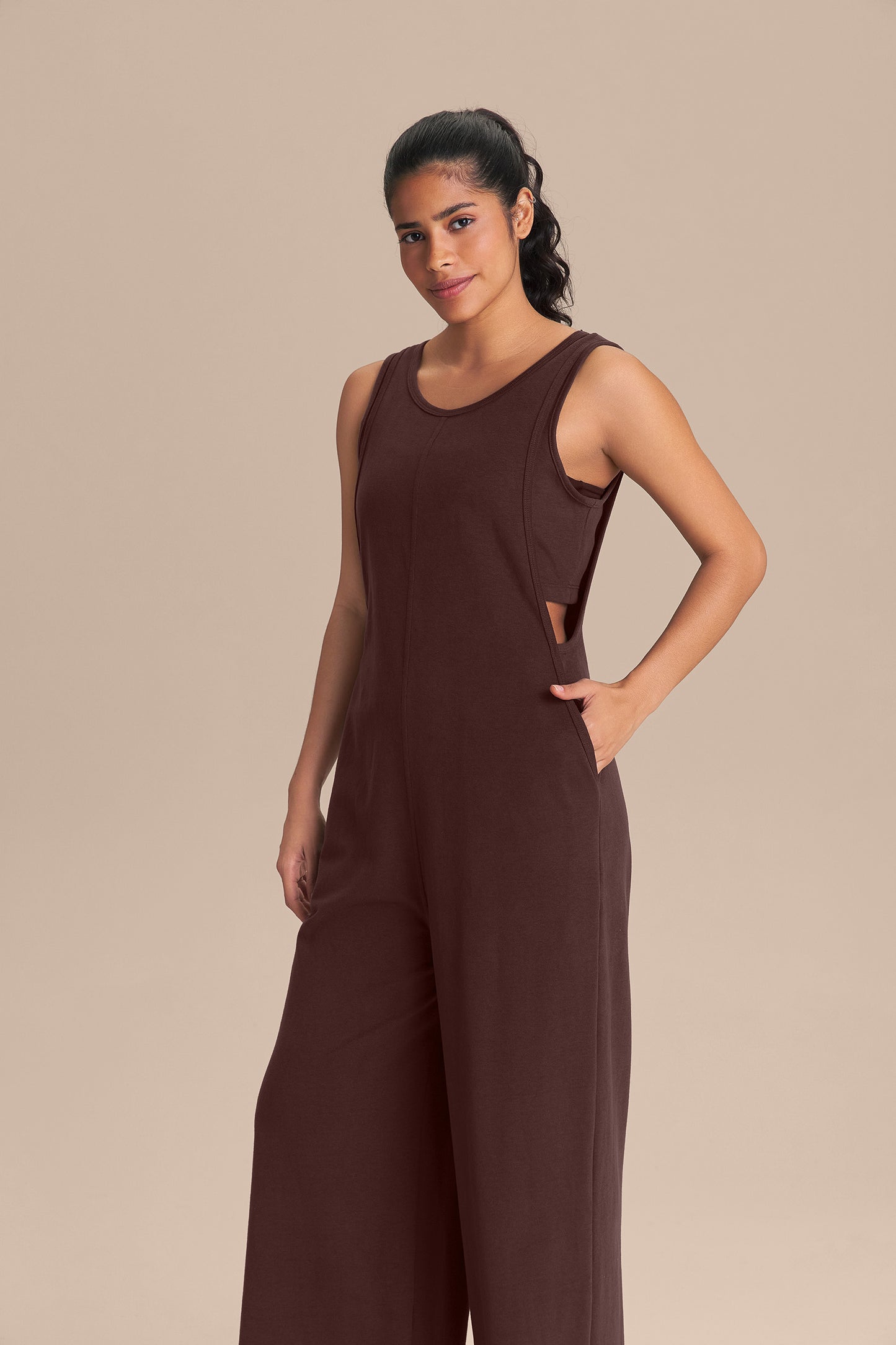 Rino Knit Set Jumpsuit & Bra