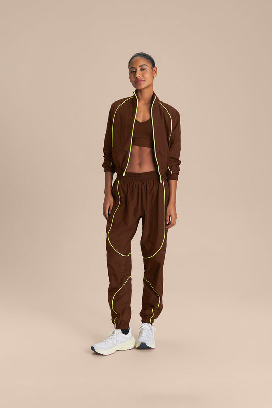 Nylon Net Jogger Pants
