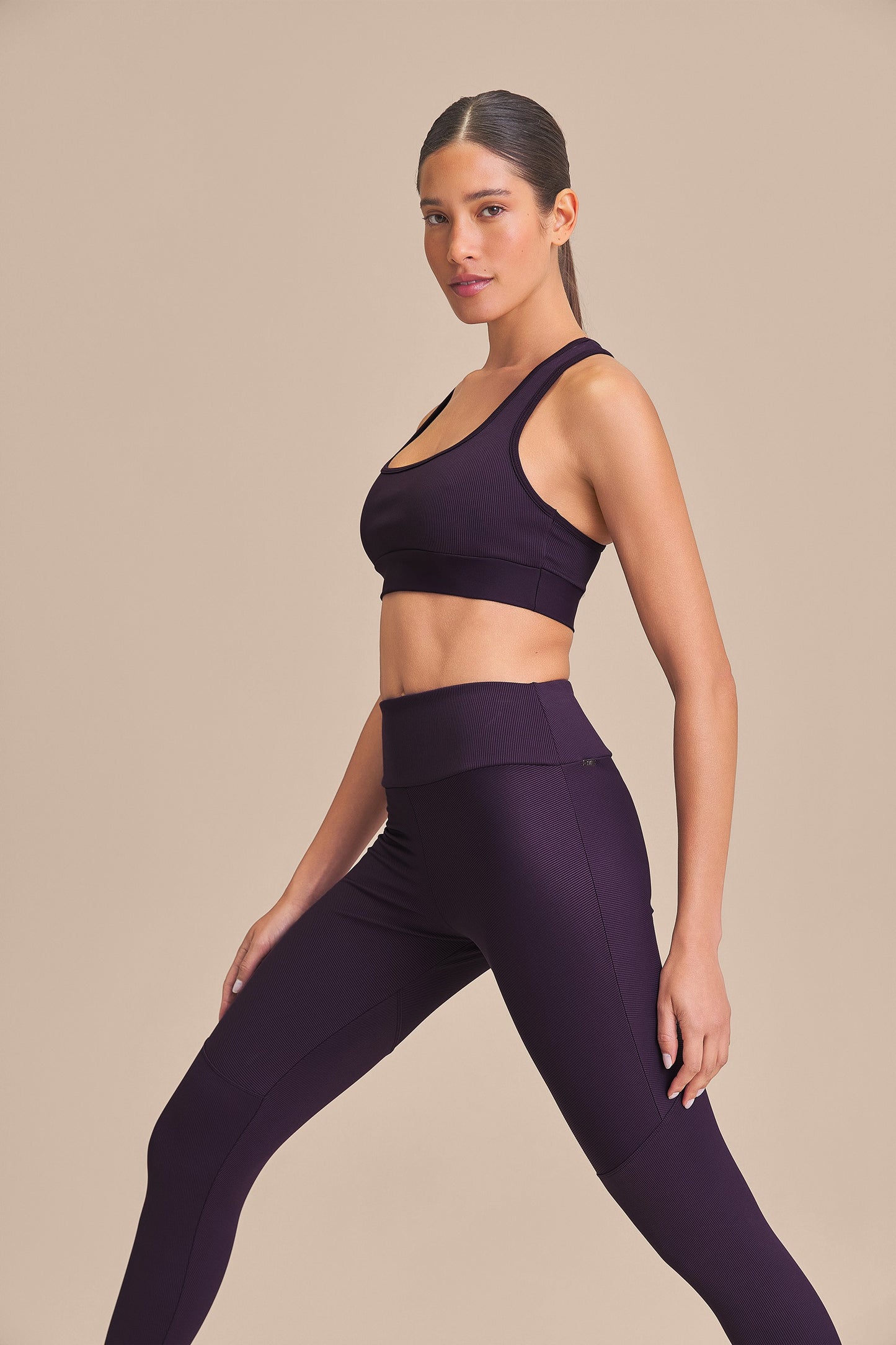 Rib Block Leggings